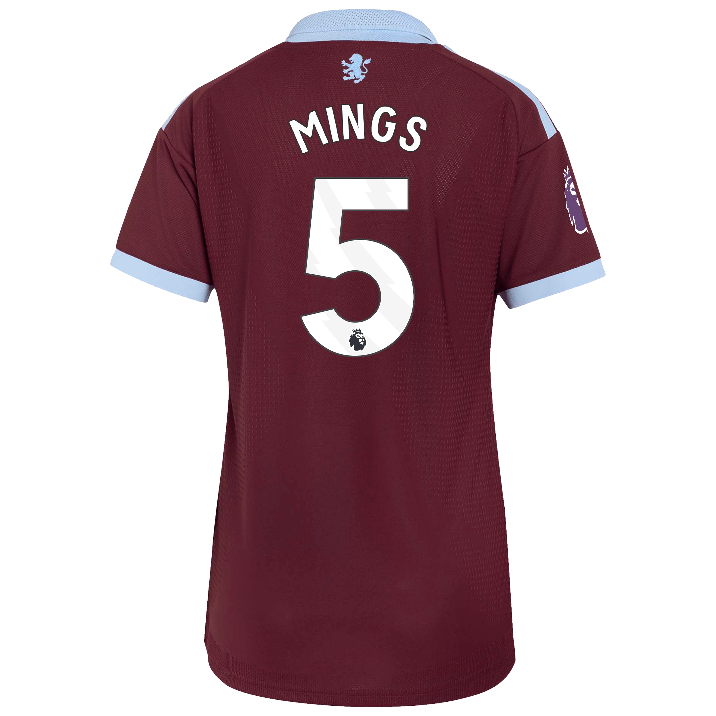 Aston Villa adidas Home Authentic Shirt 2026-27 - Womens with Mings 5 printing, , rebel_hi-res