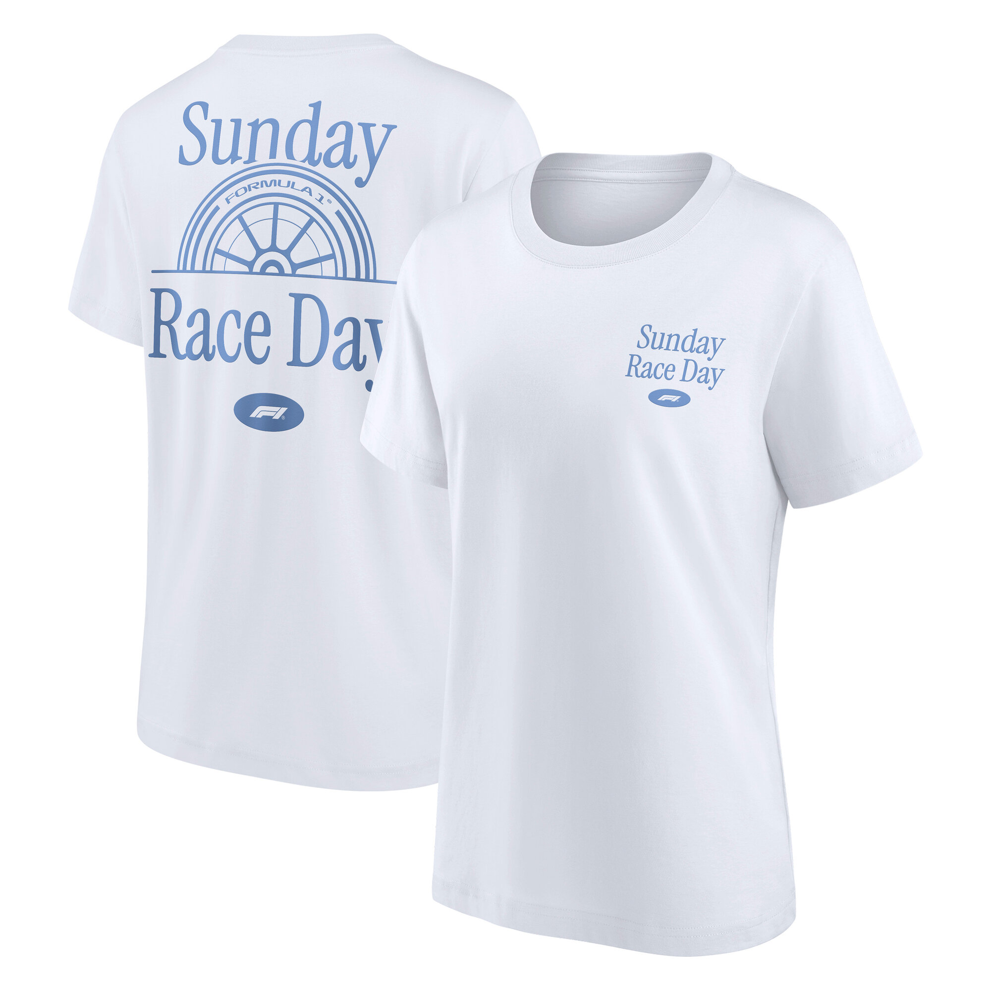 Formula 1 Sunday Race Day Graphic T-Shirt - White - Womens, , rebel_hi-res