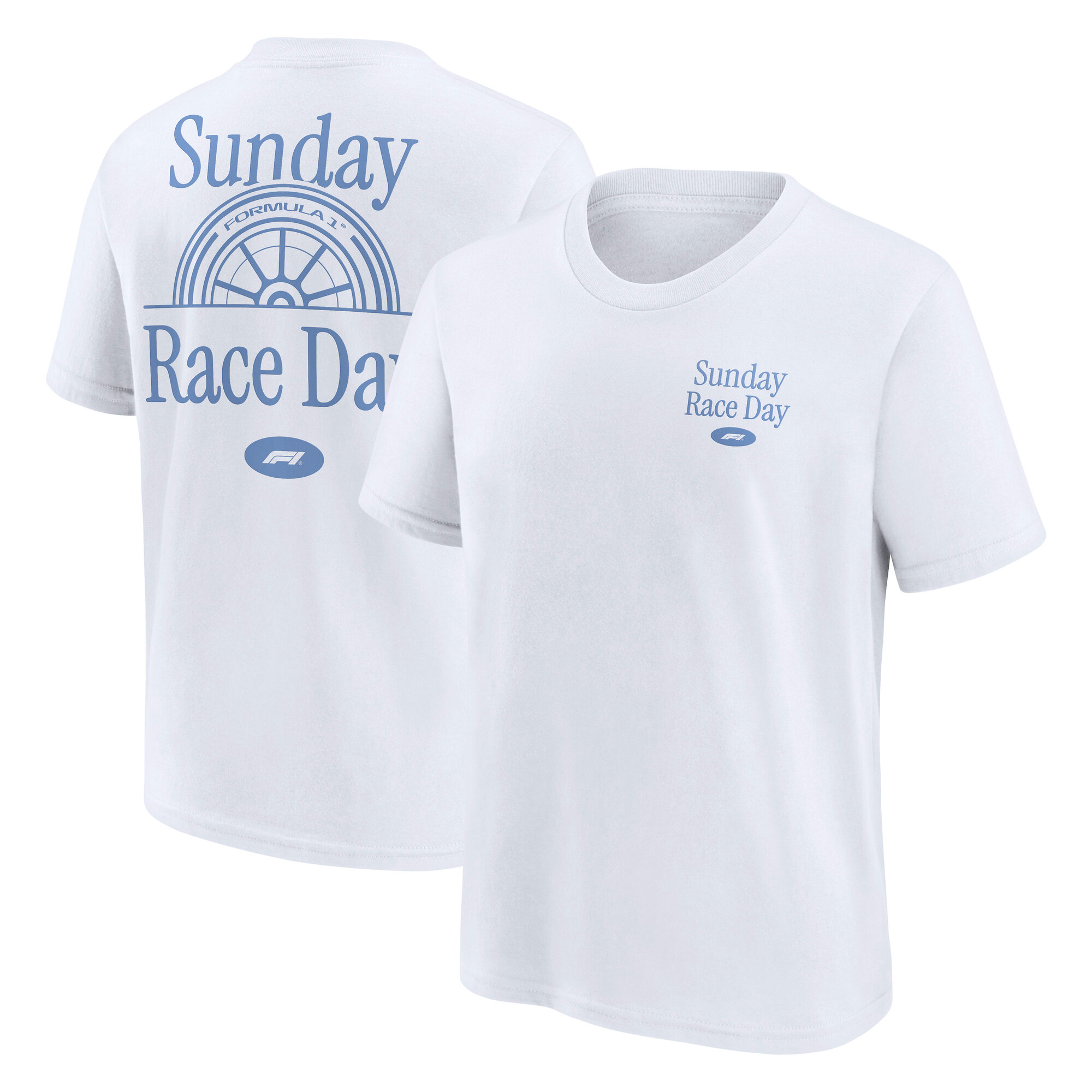 Formula 1 Sunday Race Day Graphic T-Shirt - White - Youth, , rebel_hi-res