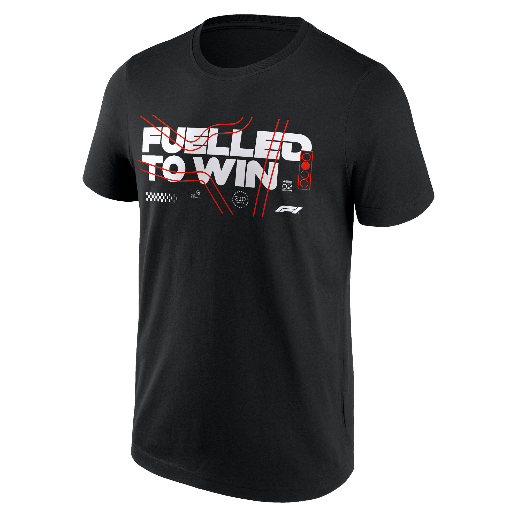 Formula 1 Fueled To Win Graphic T-Shirt - Black - Mens, , rebel_hi-res