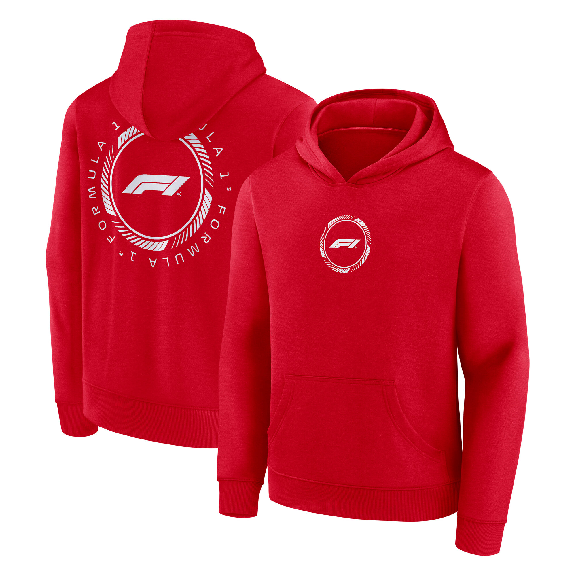 Formula 1 Loop Graphic Hoodie - Red - Youth, , rebel_hi-res