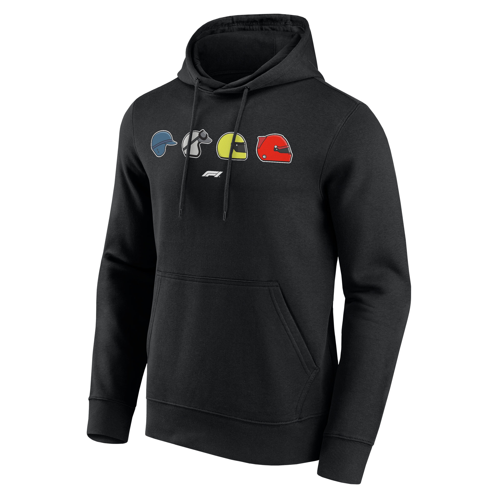 Formula 1 Heritage Racing Helmets Graphic Hoodie - Black - Mens, , rebel_hi-res