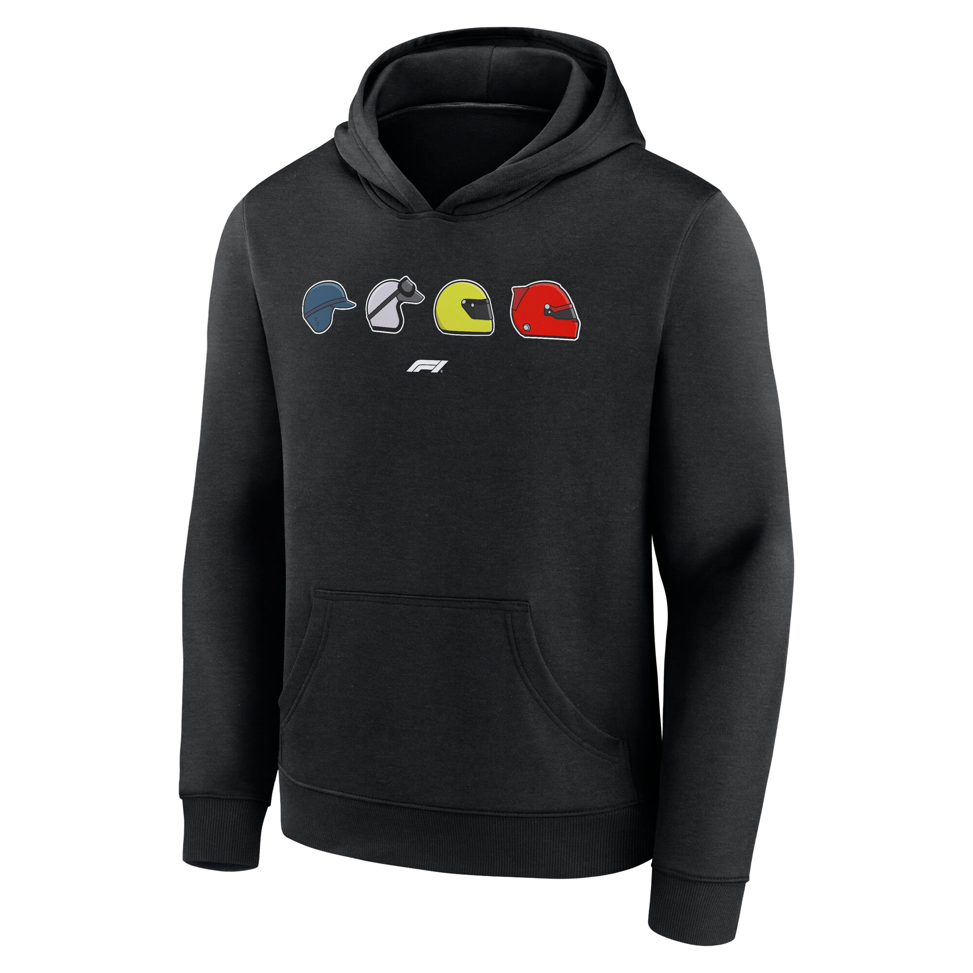 Formula 1 Heritage Racing Helmets Graphic Hoodie - Black - Youth, , rebel_hi-res