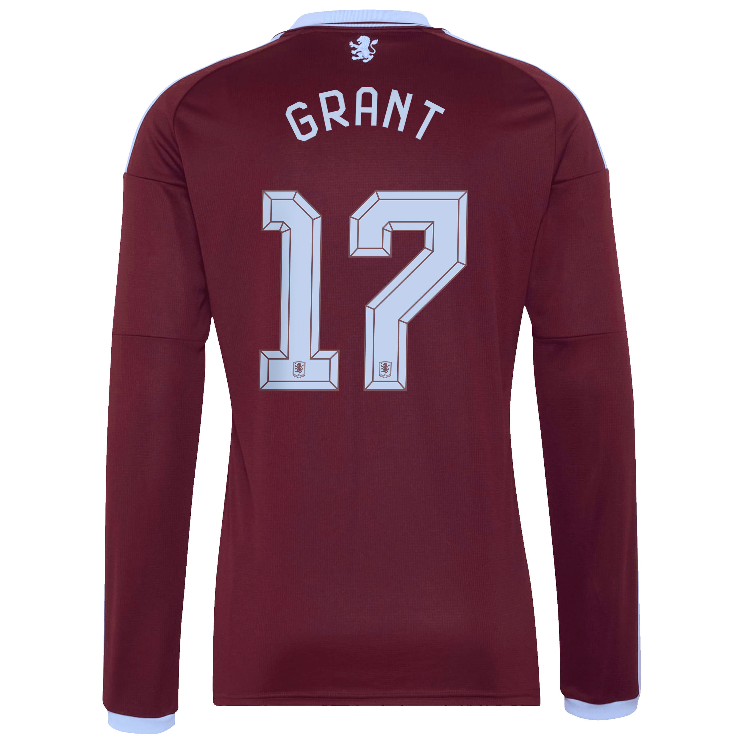 Aston Villa adidas Home Shirt 2026-27 - Long Sleeve with Grant 23 Cup printing, , rebel_hi-res