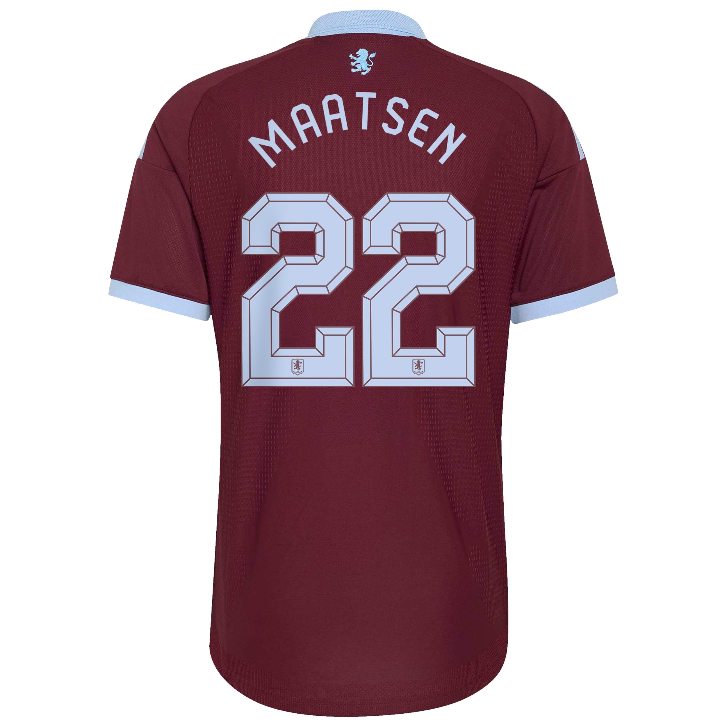 Aston Villa adidas Home Authentic Shirt 2026-27 with Maatsen 22 Cup printing, , rebel_hi-res