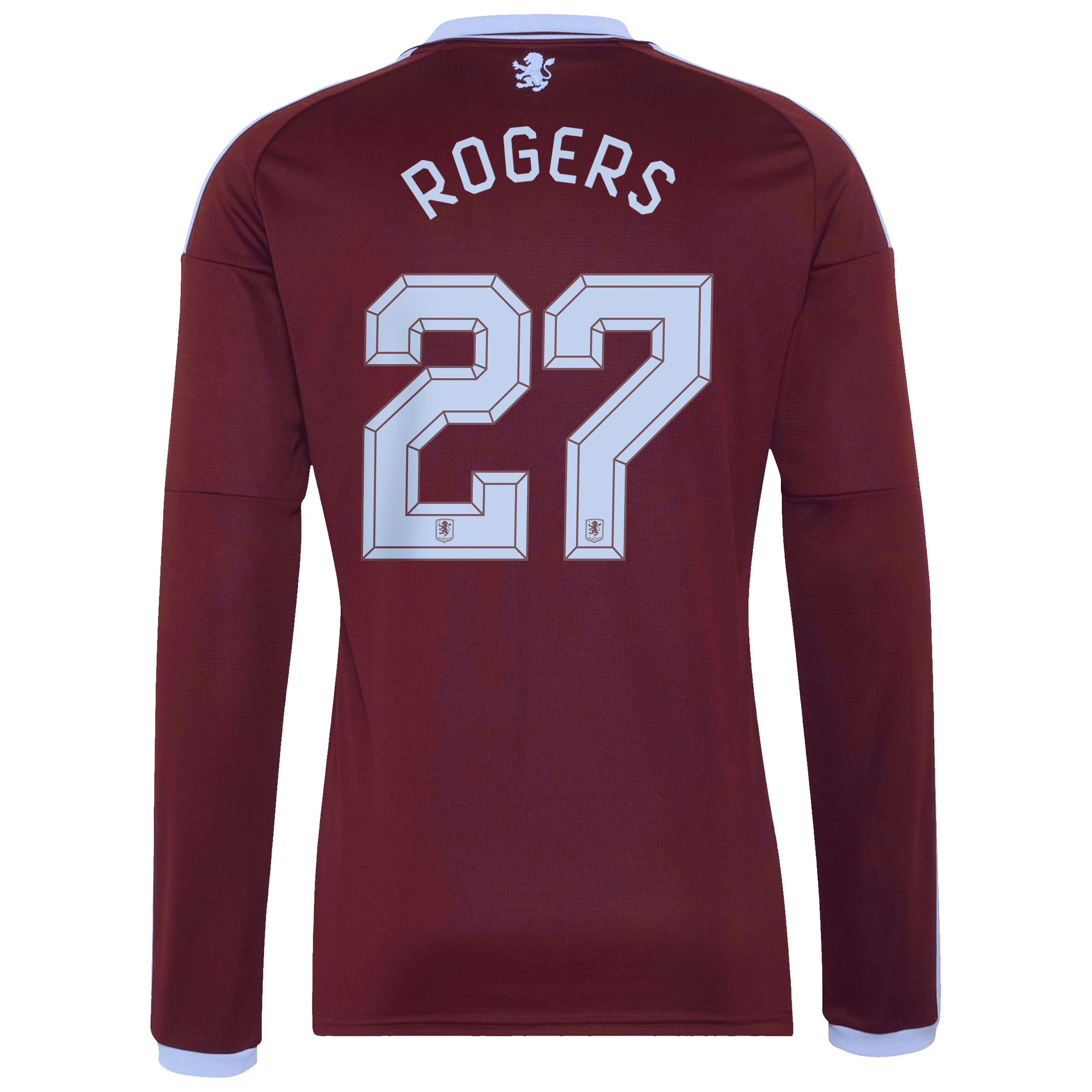 Aston Villa adidas Home Shirt 2026-27 - Long Sleeve with Rogers 27 Cup printing, , rebel_hi-res