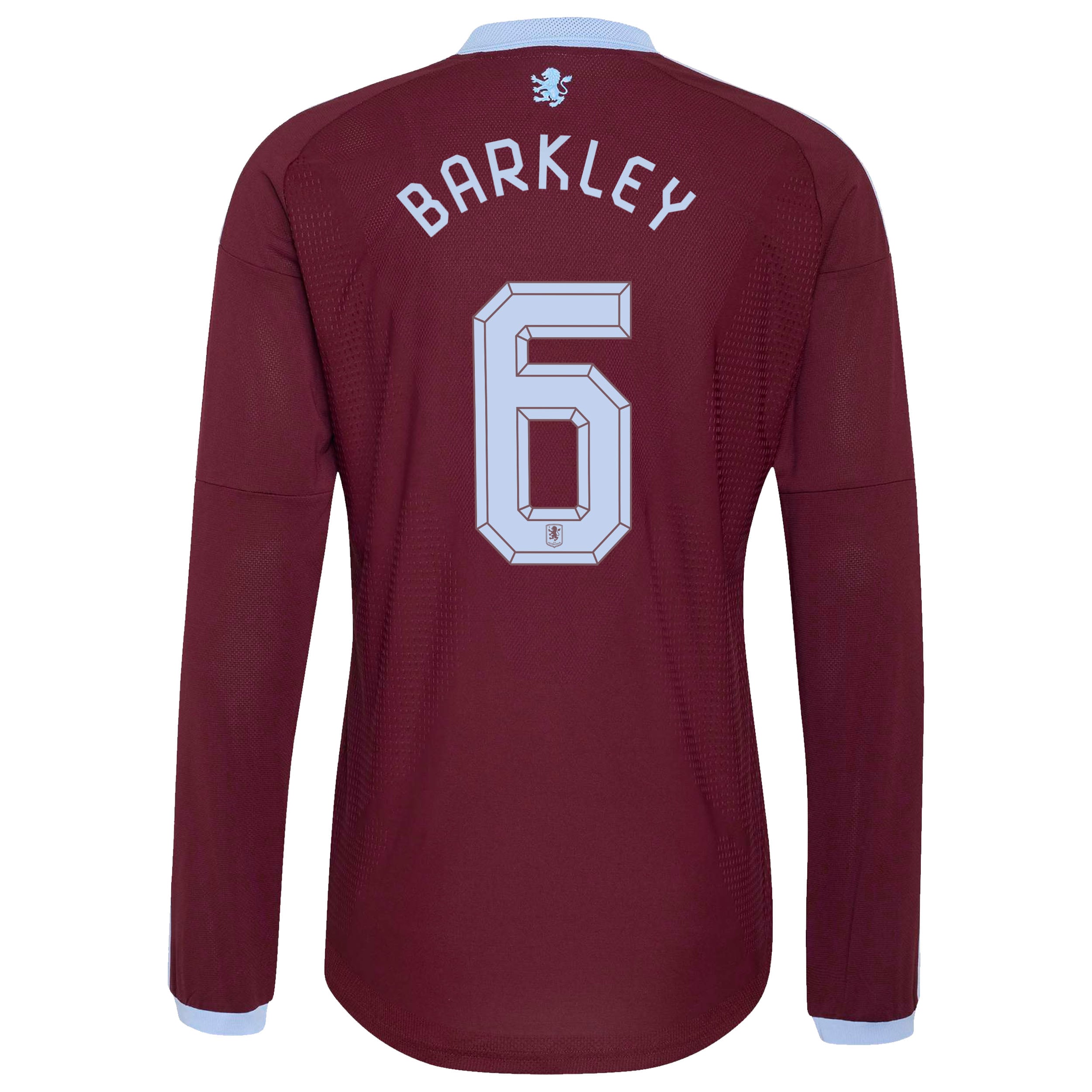 Aston Villa adidas Home Authentic Shirt 2026-27 - Long Sleeve with Barkley 6 Cup printing, , rebel_hi-res