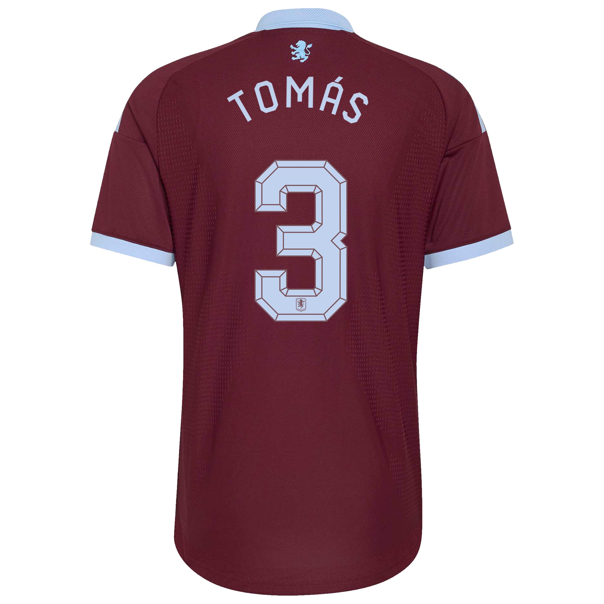 Aston Villa adidas Home Authentic Shirt 2026-27 with Tom&aacute;s 3 Cup printing, , rebel_hi-res