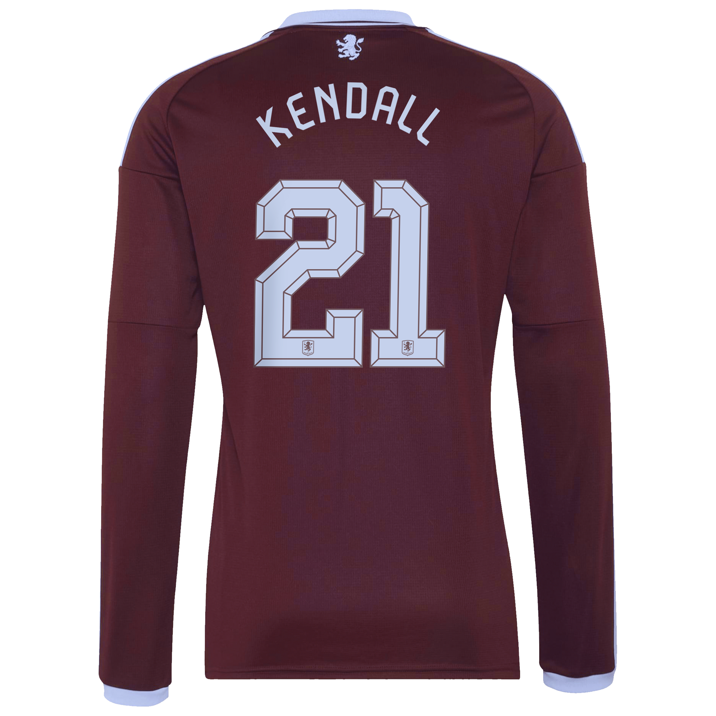 Aston Villa adidas Home Shirt 2026-27 - Long Sleeve with Kendall 21 Cup printing, , rebel_hi-res