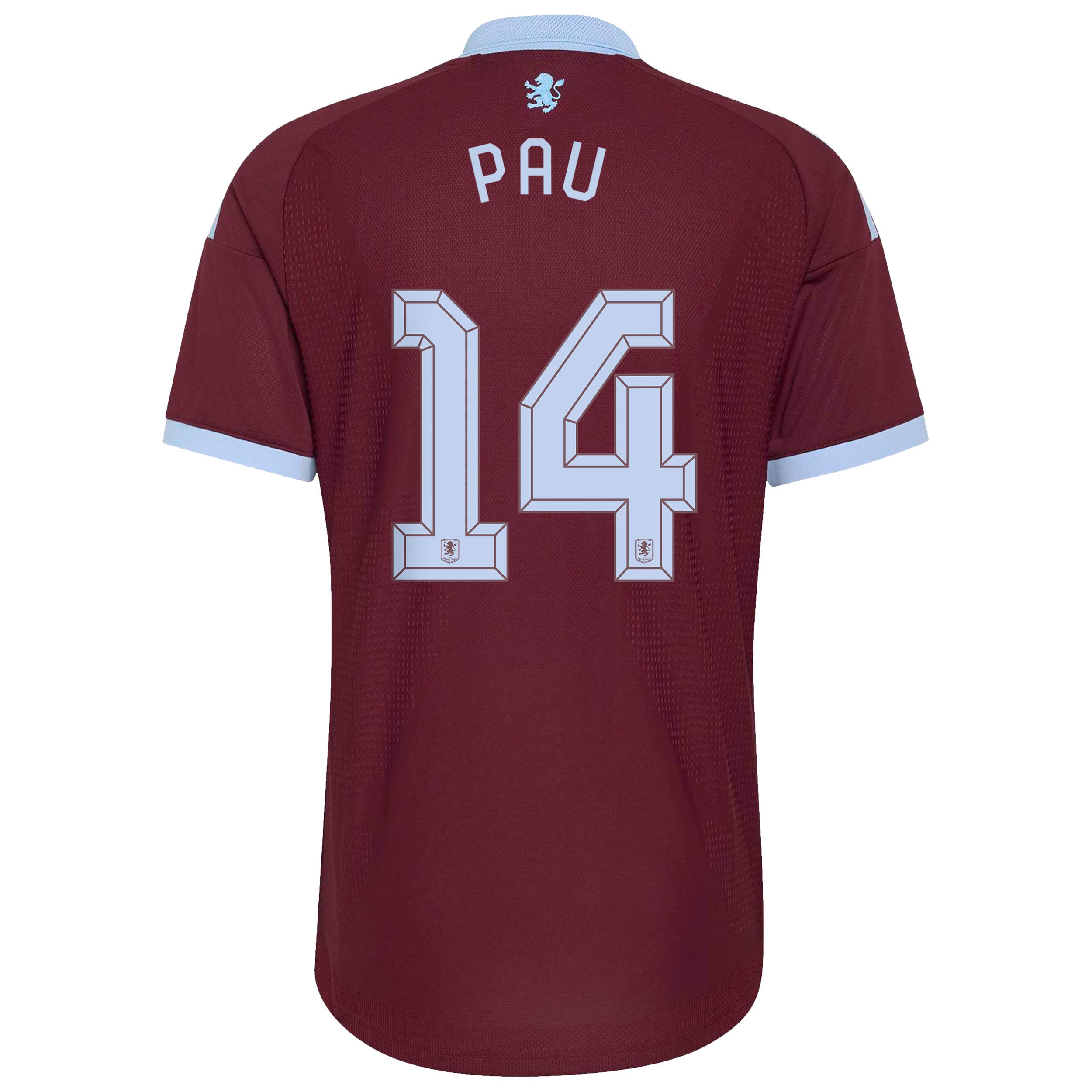 Aston Villa adidas Home Authentic Shirt 2026-27 with Pau 14 Cup printing, , rebel_hi-res
