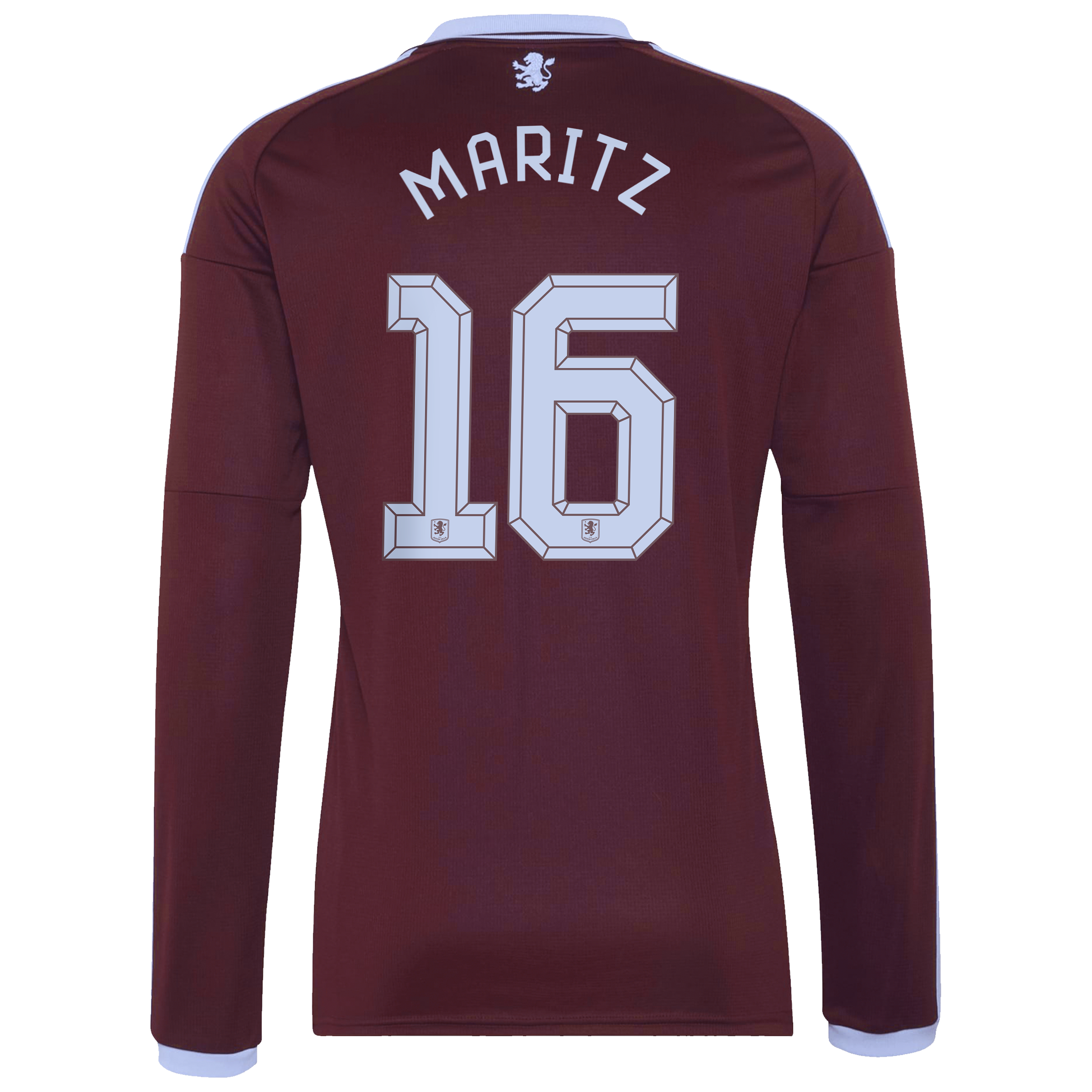 Aston Villa adidas Home Shirt 2026-27 - Long Sleeve with Maritz 16 Cup printing, , rebel_hi-res