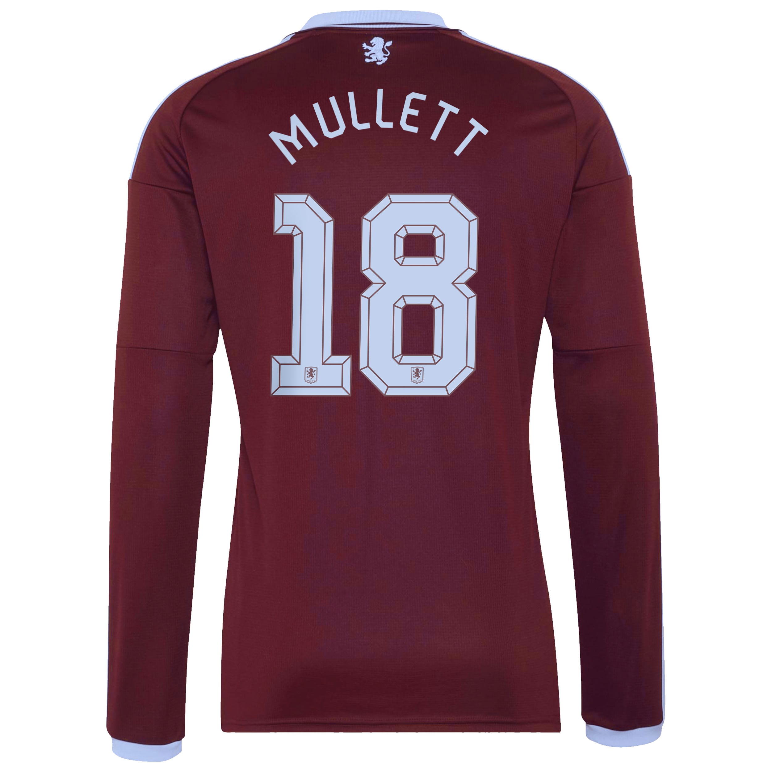 Aston Villa adidas Home Shirt 2026-27 - Long Sleeve with Mullett 18 Cup printing, , rebel_hi-res