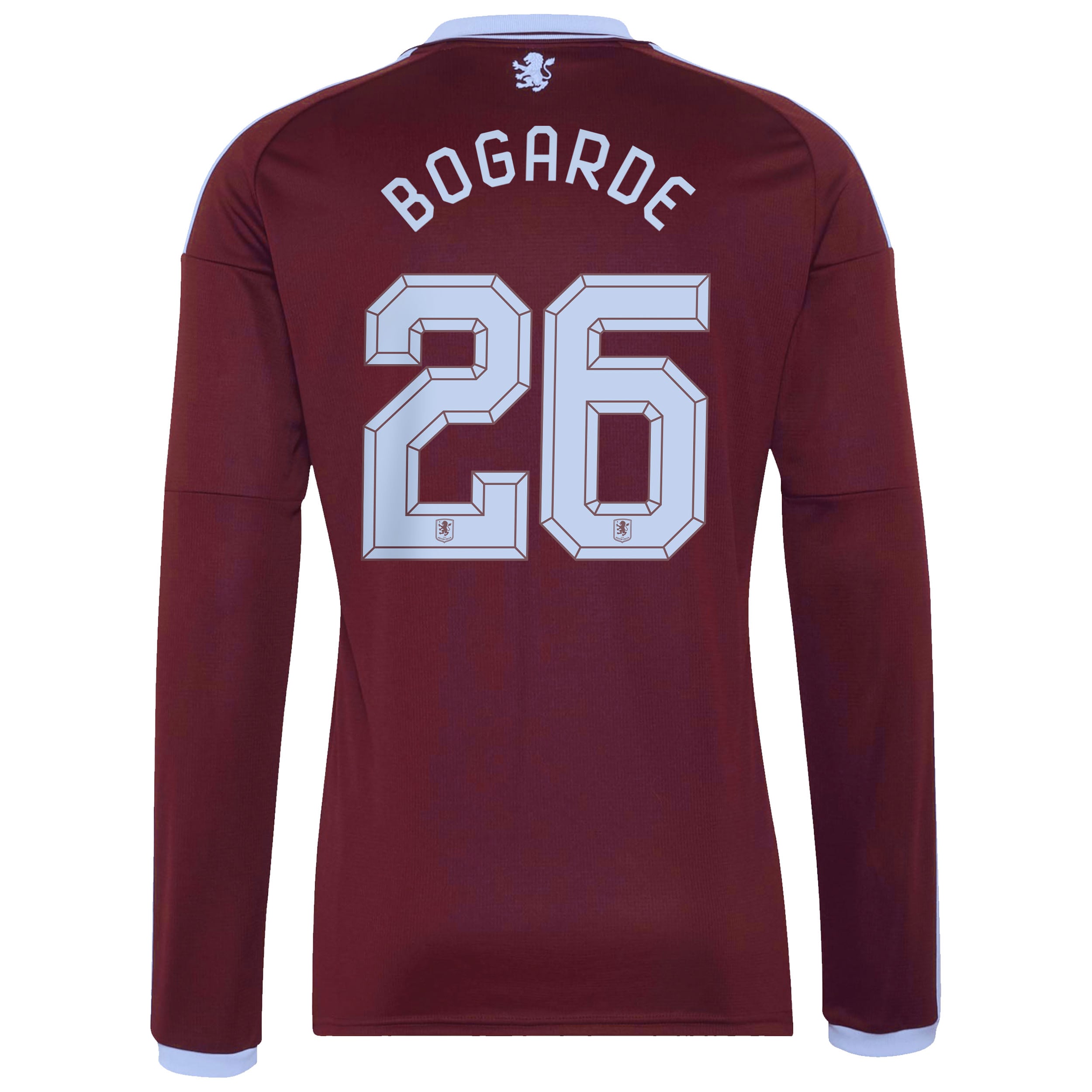 Aston Villa adidas Home Shirt 2026-27 - Long Sleeve with Bogarde 26 Cup printing, , rebel_hi-res