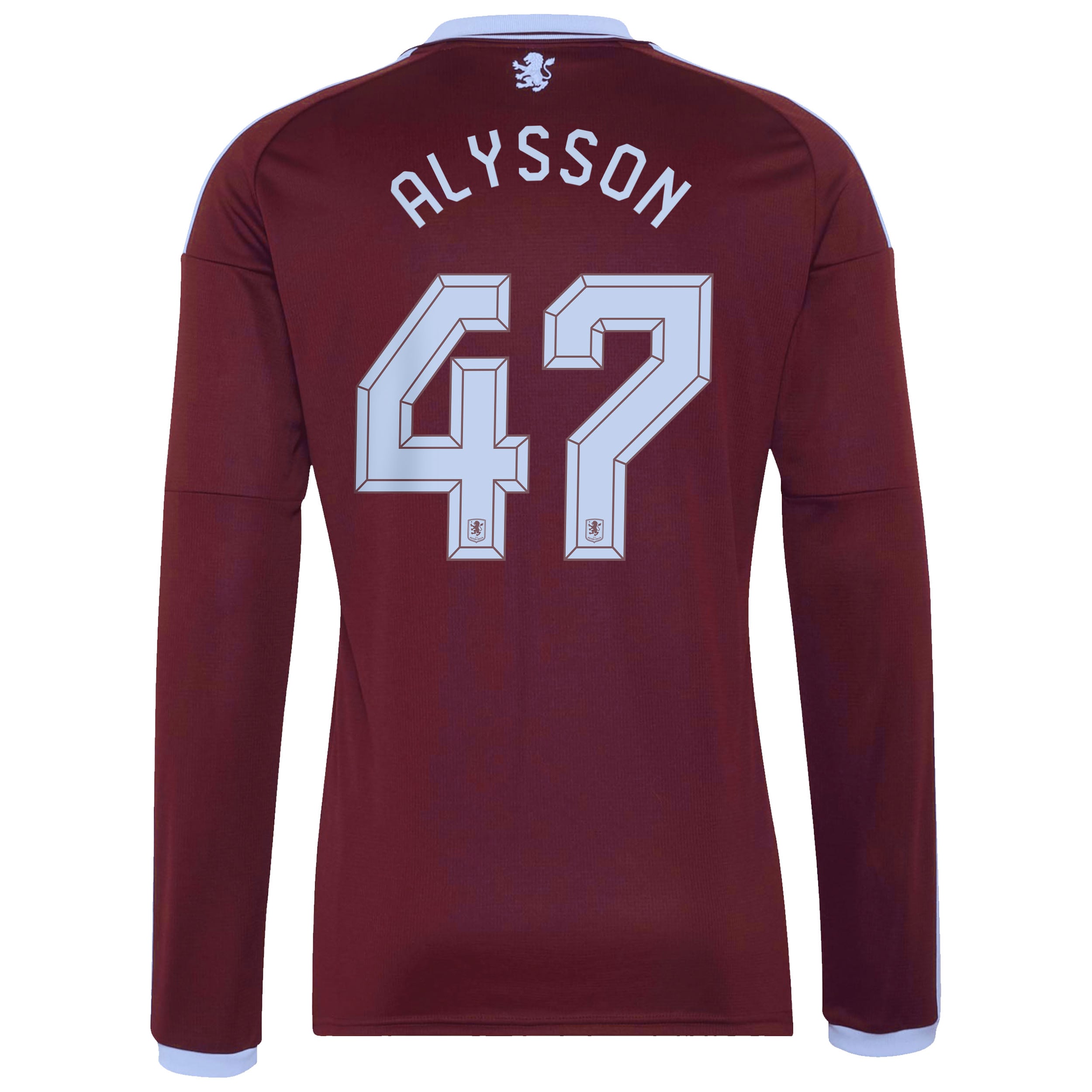 Aston Villa adidas Home Shirt 2026-27 - Long Sleeve with Alysson 47 Cup printing, , rebel_hi-res