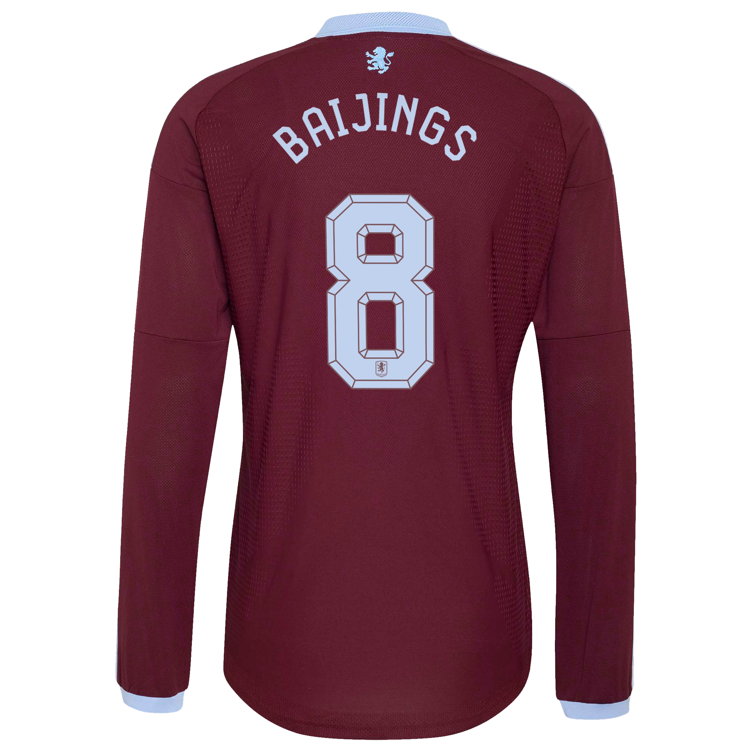 Aston Villa adidas Home Authentic Shirt 2026-27 - Long Sleeve with Baijings 8 Cup printing, , rebel_hi-res