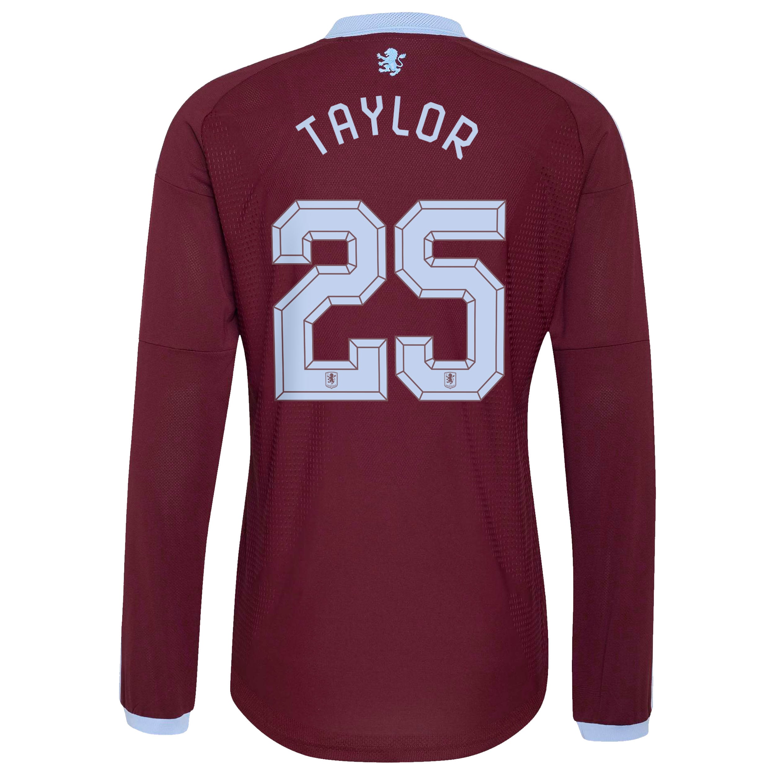 Aston Villa adidas Home Authentic Shirt 2026-27 - Long Sleeve with Taylor 25 Cup printing, , rebel_hi-res
