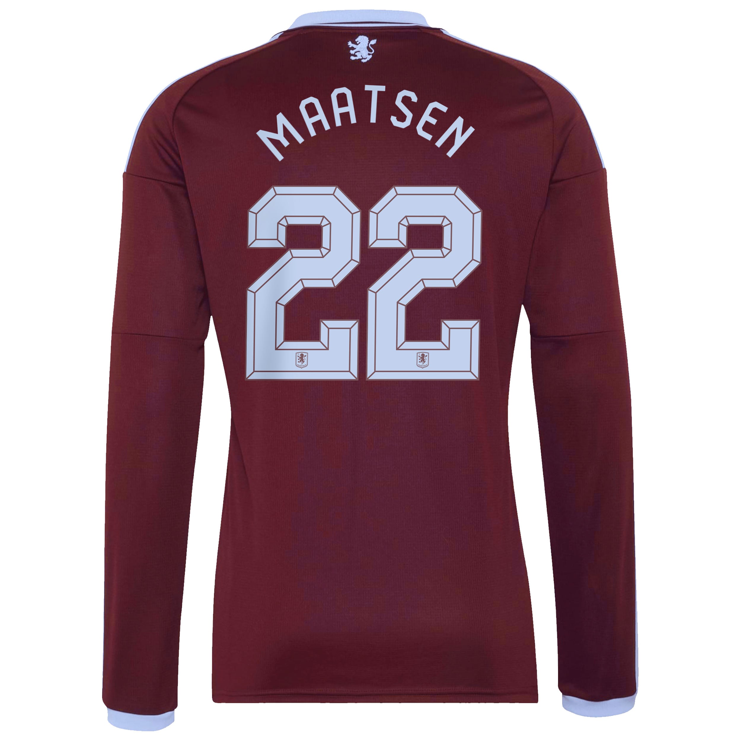 Aston Villa adidas Home Shirt 2026-27 - Long Sleeve with Maatsen 22 Cup printing, , rebel_hi-res