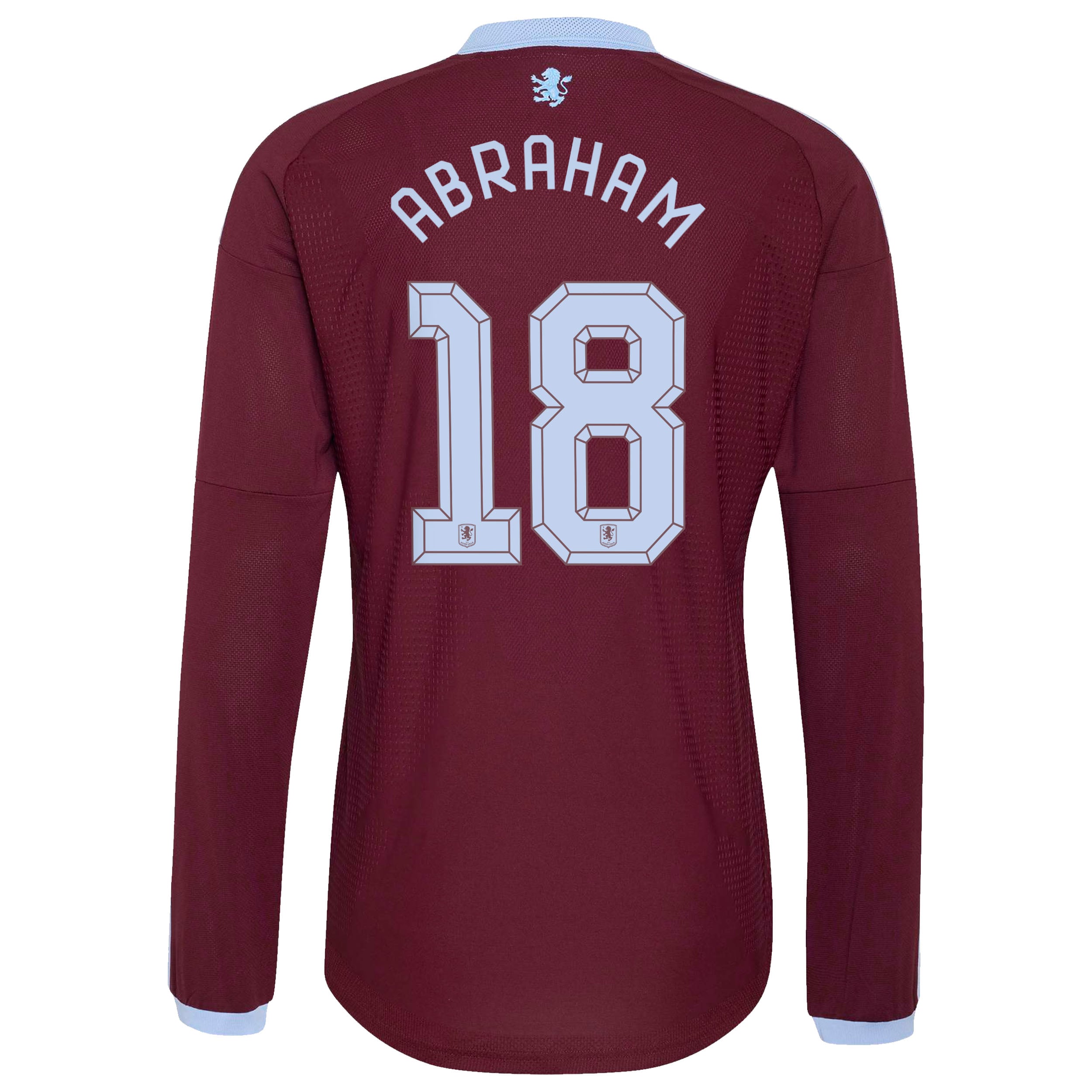 Aston Villa adidas Home Authentic Shirt 2026-27 - Long Sleeve with Abraham 18 Cup printing, , rebel_hi-res