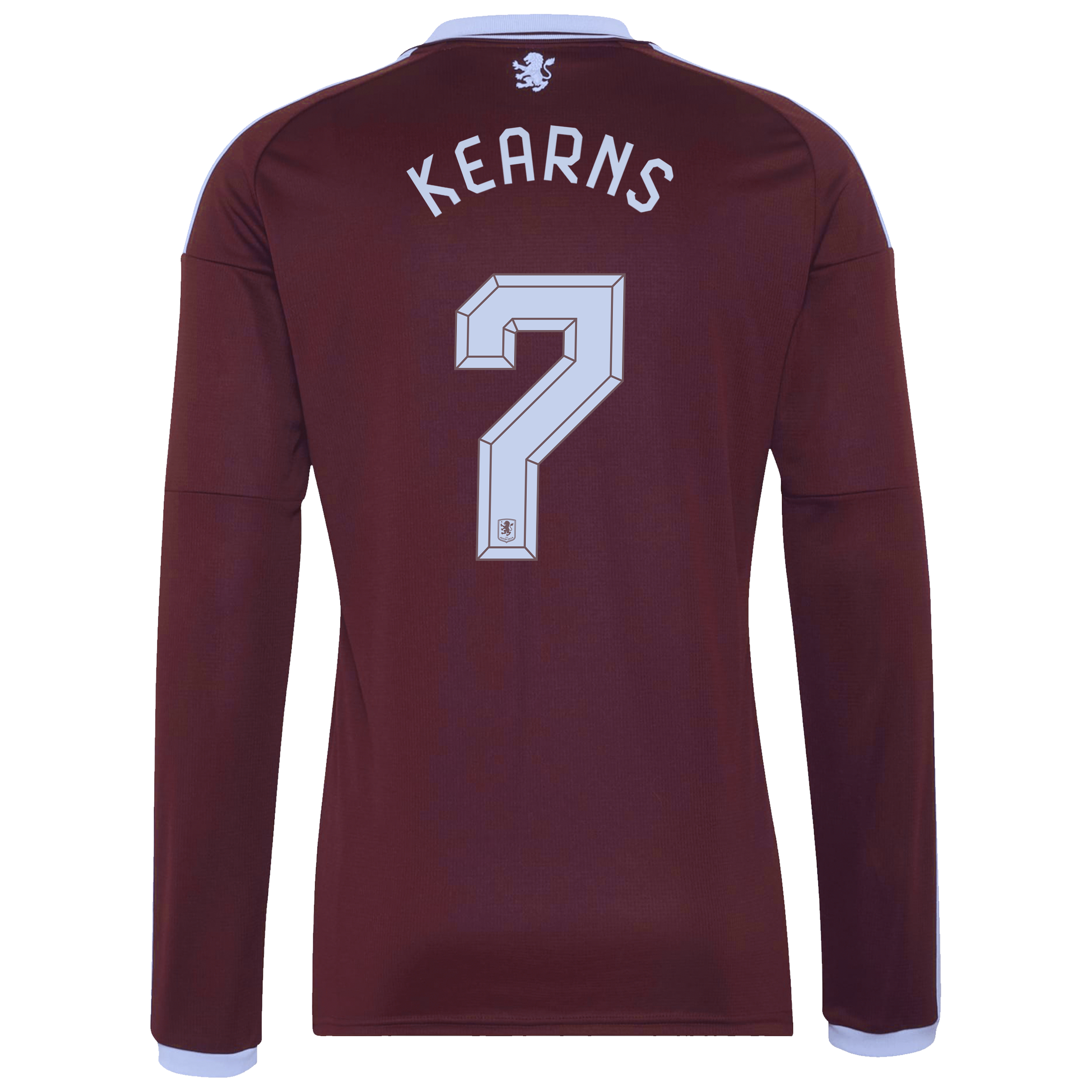 Aston Villa adidas Home Shirt 2026-27 - Long Sleeve with Kearns 7 Cup printing, , rebel_hi-res