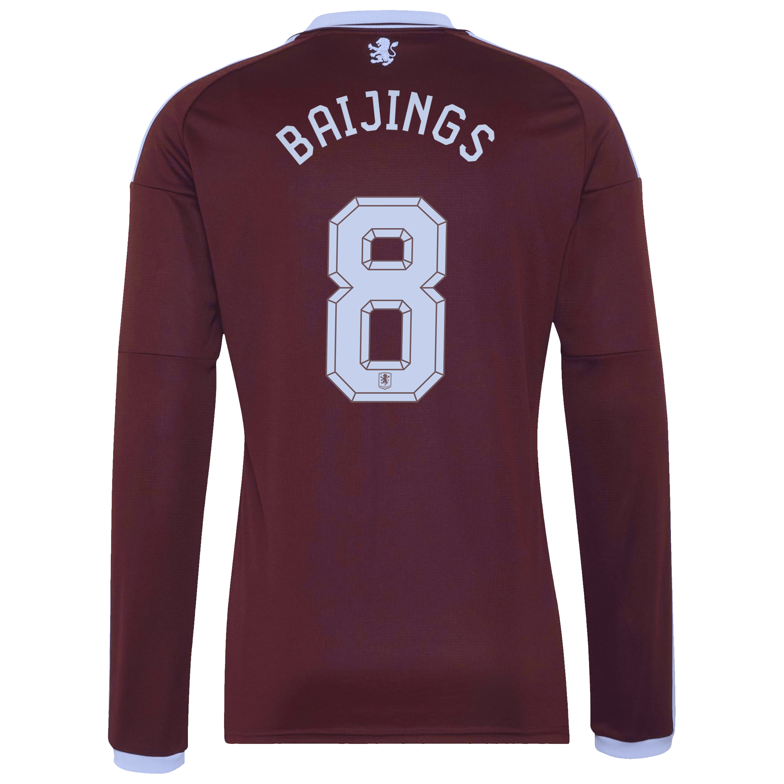Aston Villa adidas Home Shirt 2026-27 - Long Sleeve with Baijings 8 Cup printing, , rebel_hi-res