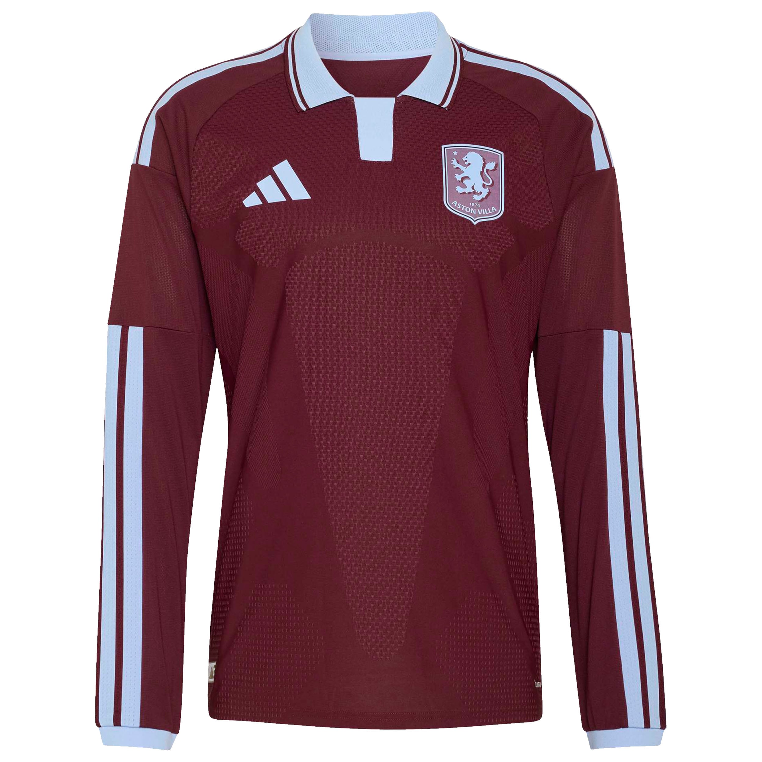 Aston Villa adidas Home Authentic Shirt 2026-27 - Long Sleeve with Grant 17 Cup printing, , rebel_hi-res