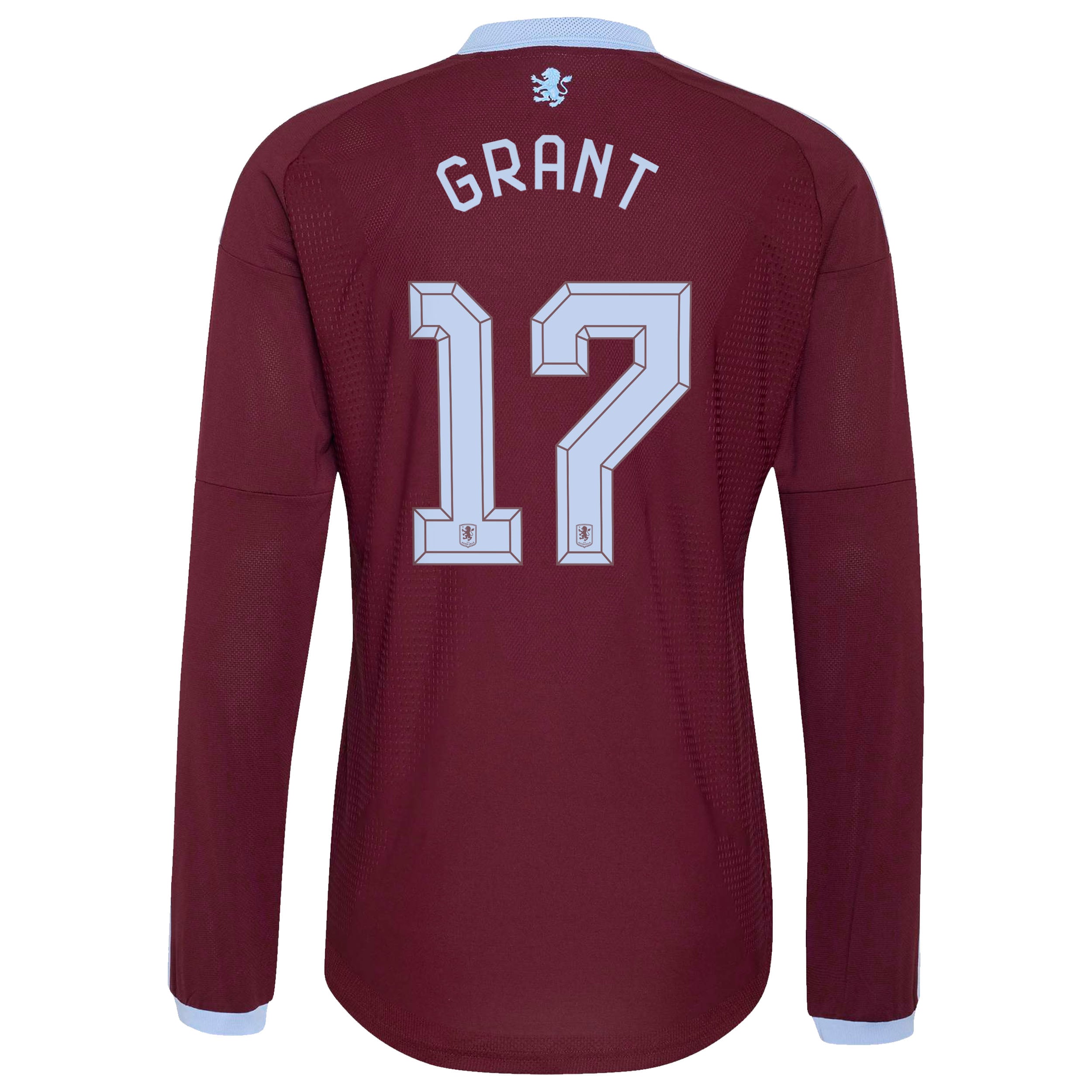 Aston Villa adidas Home Authentic Shirt 2026-27 - Long Sleeve with Grant 23 Cup printing, , rebel_hi-res
