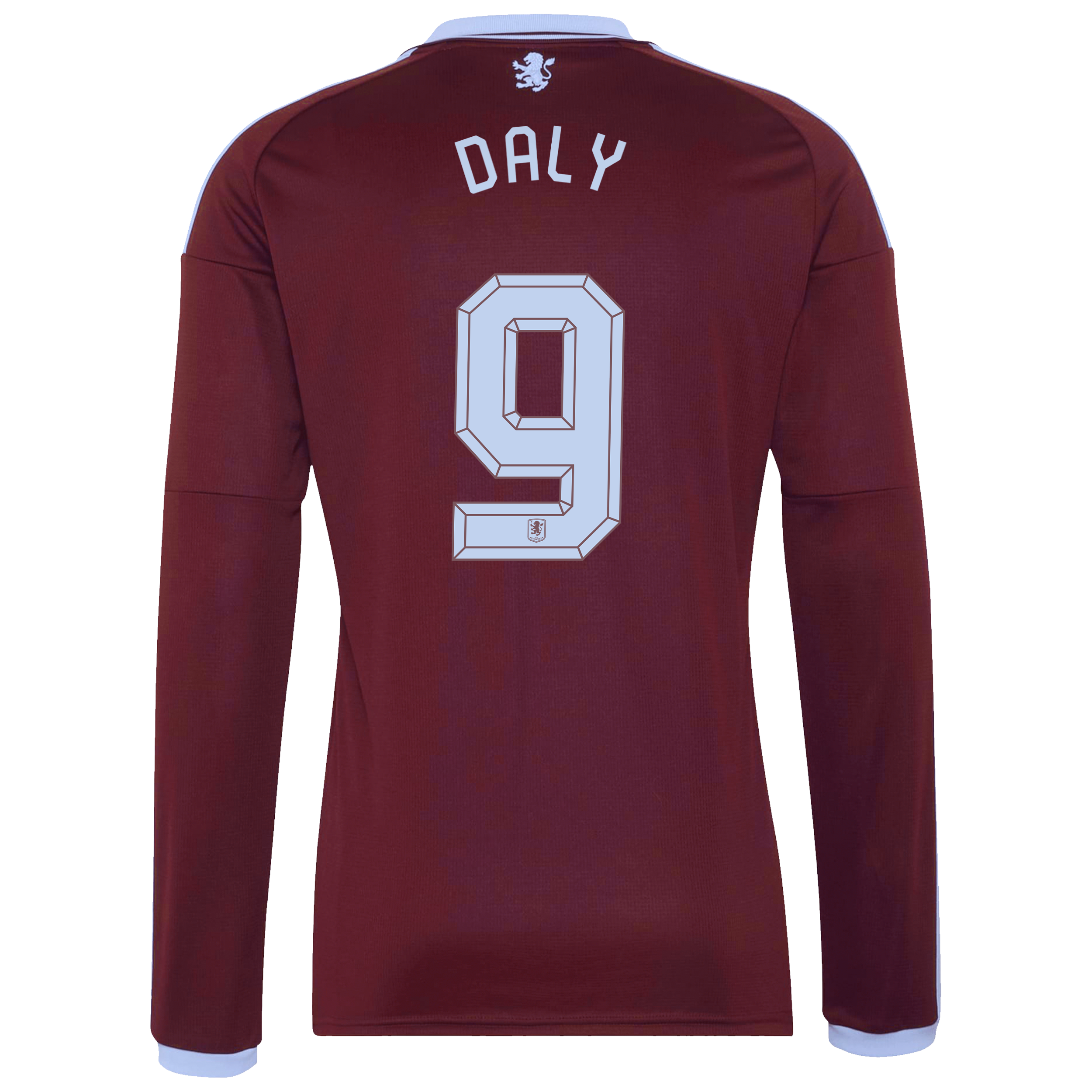 Aston Villa adidas Home Shirt 2026-27 - Long Sleeve with Daly 9 Cup printing, , rebel_hi-res