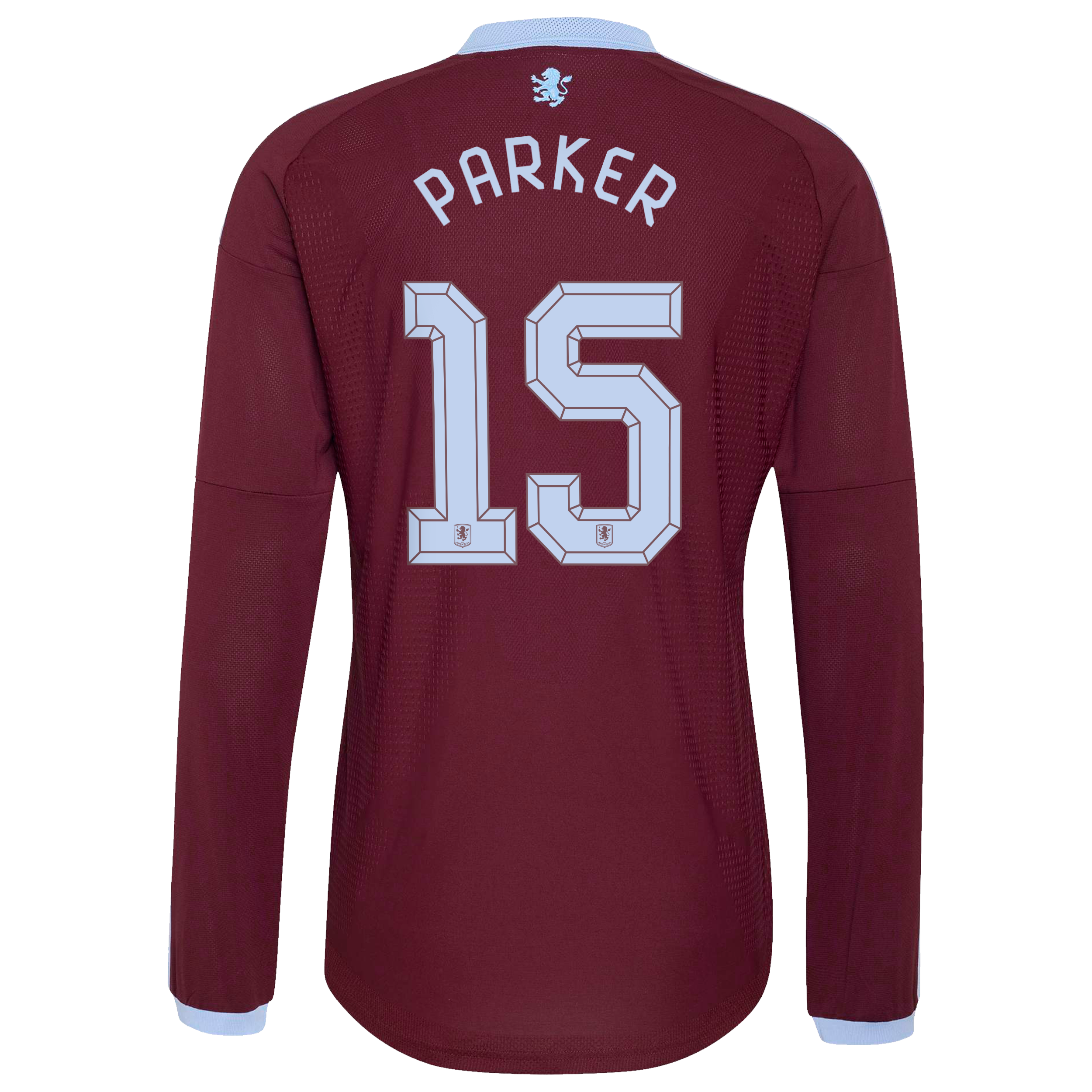 Aston Villa adidas Home Authentic Shirt 2026-27 - Long Sleeve with Parker 15 Cup printing, , rebel_hi-res