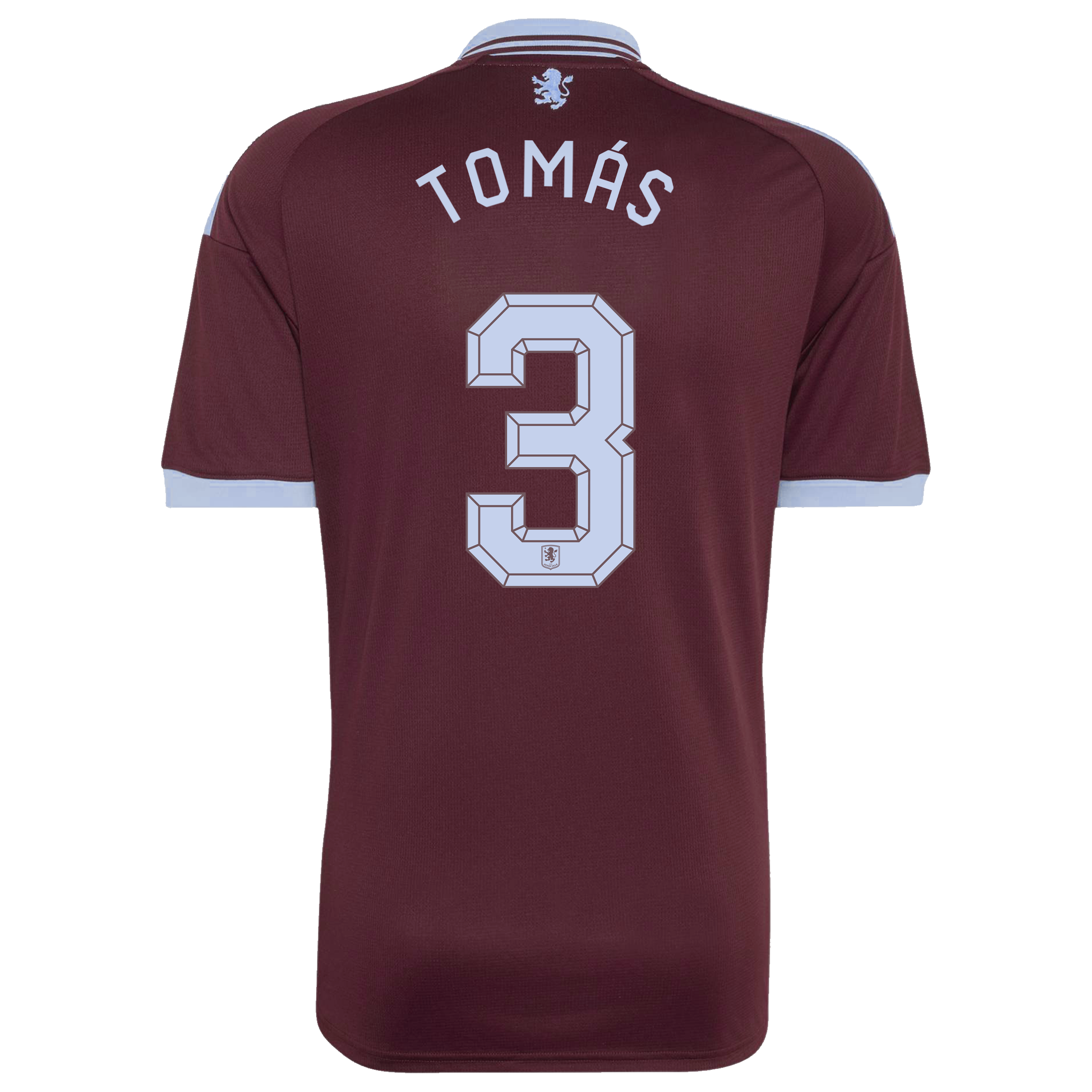 Aston Villa adidas Home Shirt 2026-27 with Tom&aacute;s 3 Cup printing, , rebel_hi-res
