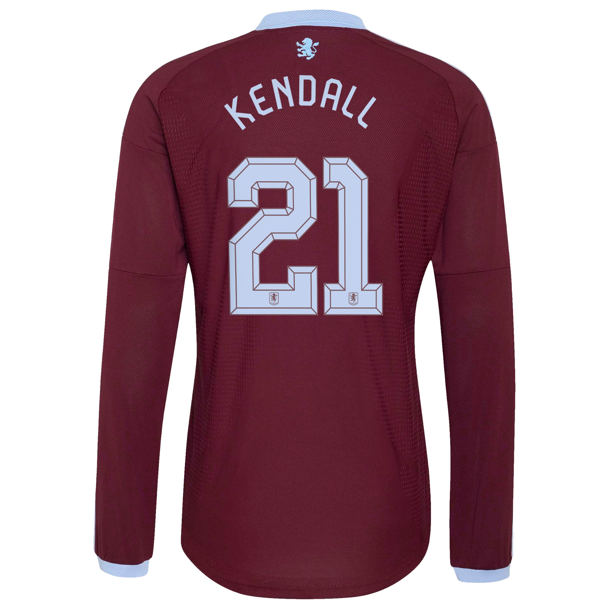 Aston Villa adidas Home Authentic Shirt 2026-27 - Long Sleeve with Kendall 21 Cup printing, , rebel_hi-res