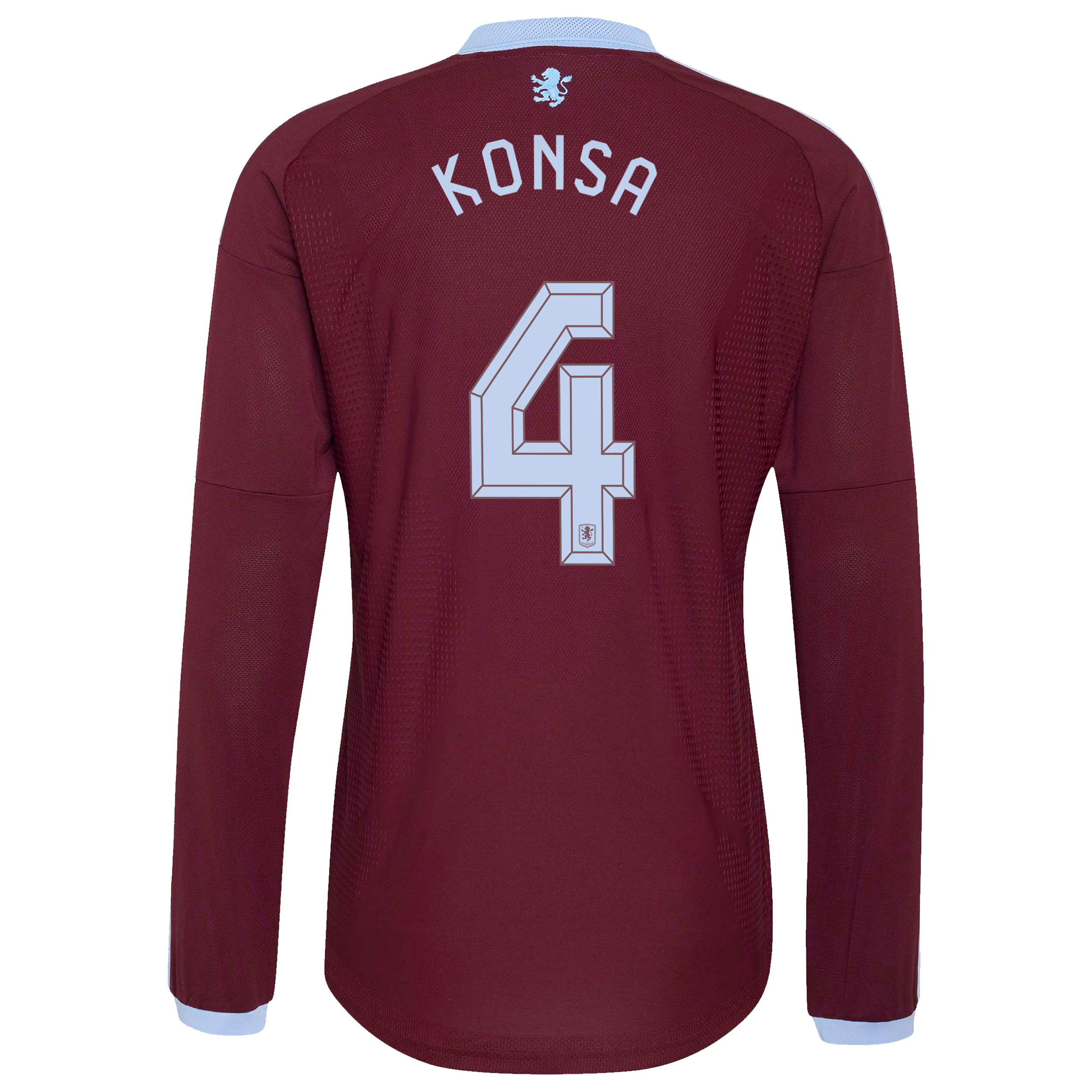Aston Villa adidas Home Authentic Shirt 2026-27 - Long Sleeve with Konsa 4 Cup printing, , rebel_hi-res