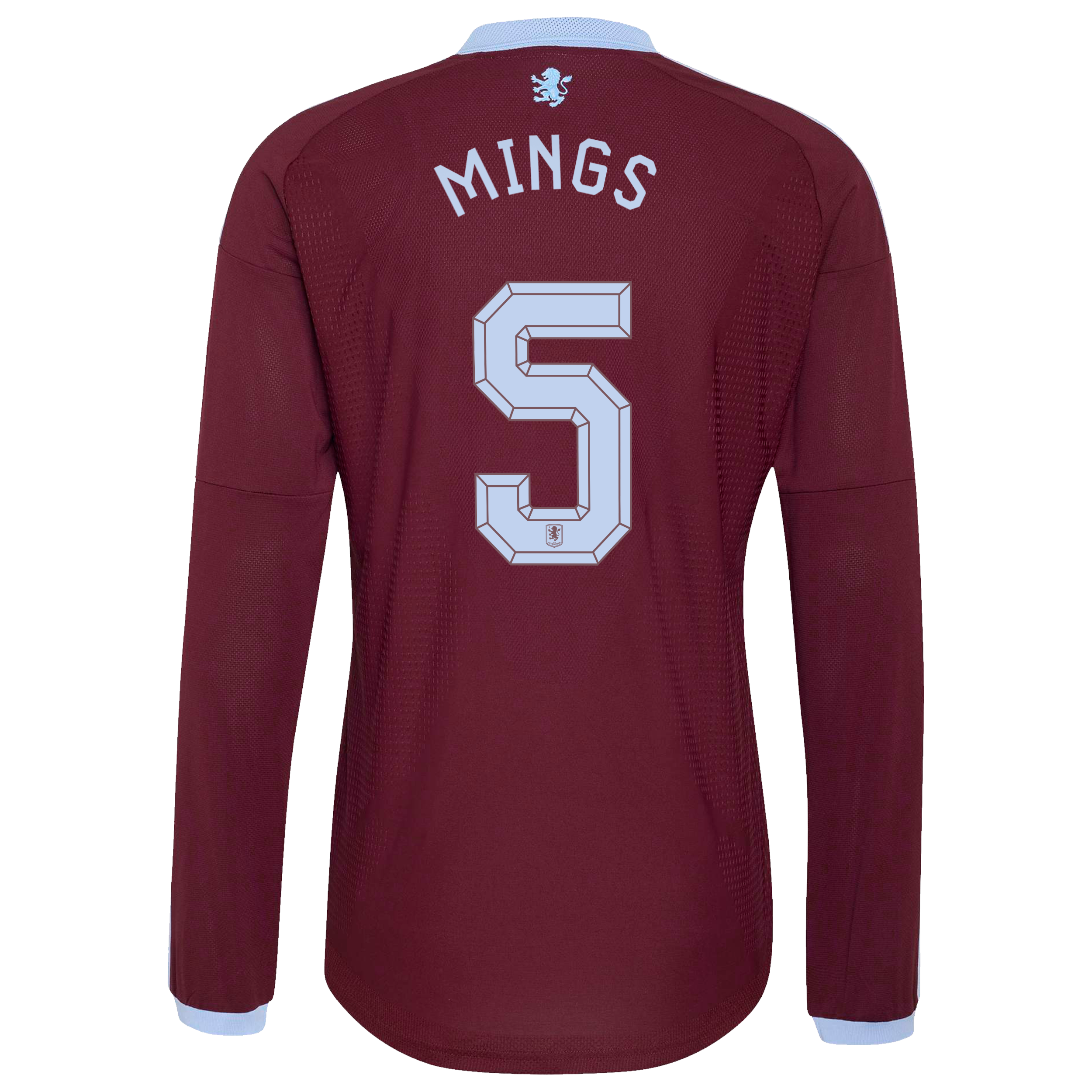 Aston Villa adidas Home Authentic Shirt 2026-27 - Long Sleeve with Mings 5 Cup printing, , rebel_hi-res