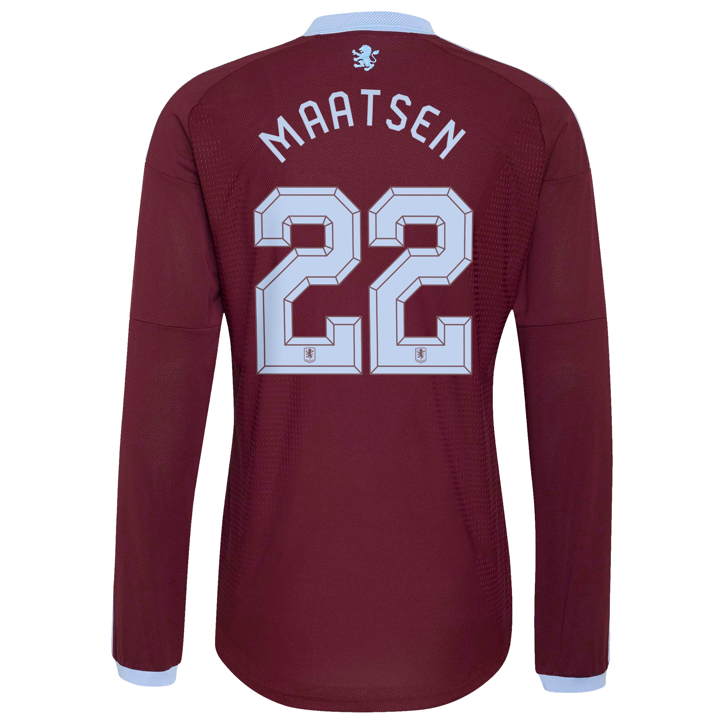 Aston Villa adidas Home Authentic Shirt 2026-27 - Long Sleeve with Maatsen 22 Cup printing, , rebel_hi-res