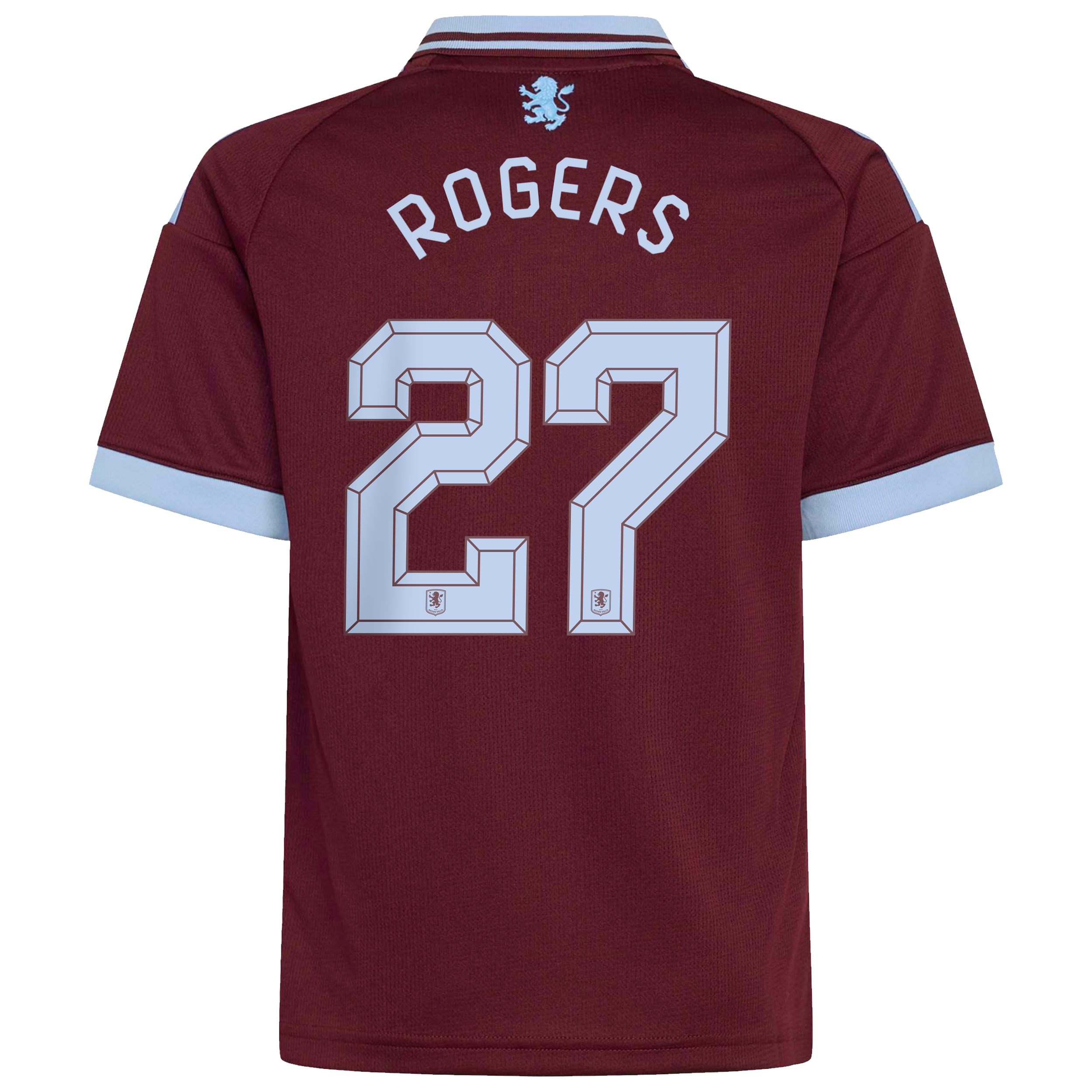 Aston Villa adidas Home Shirt 2026-27 - Kids with Rogers 27 Cup printing, , rebel_hi-res