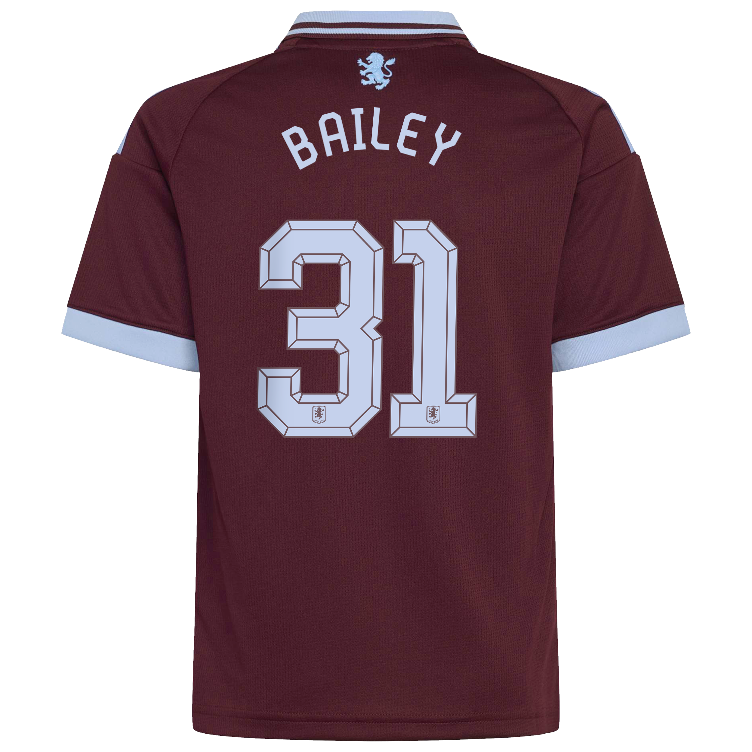 Aston Villa adidas Home Shirt 2026-27 - Kids with Bailey 31 Cup printing, , rebel_hi-res