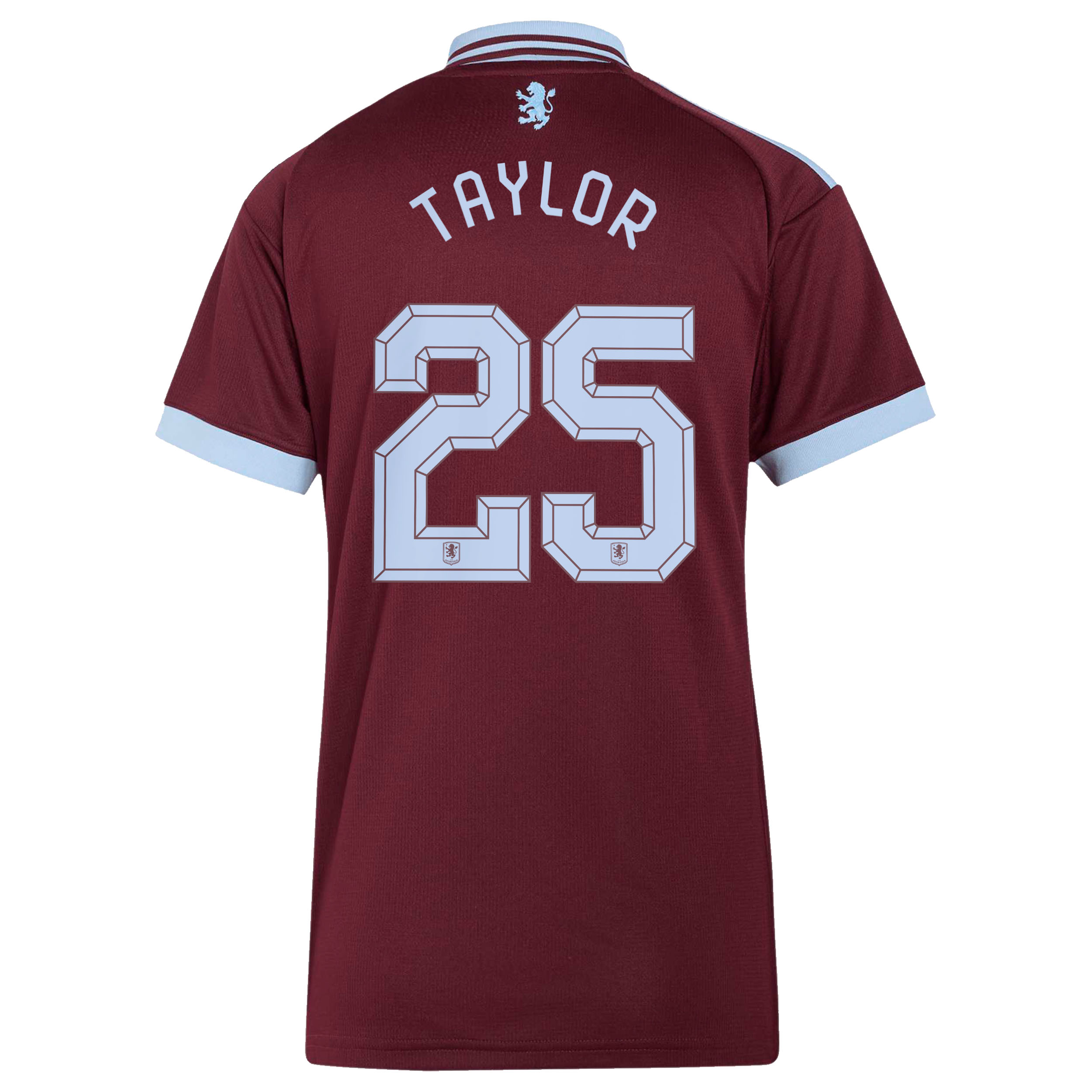 Aston Villa adidas Home Shirt 2026-27 - Womens with Taylor 25 Cup printing, , rebel_hi-res