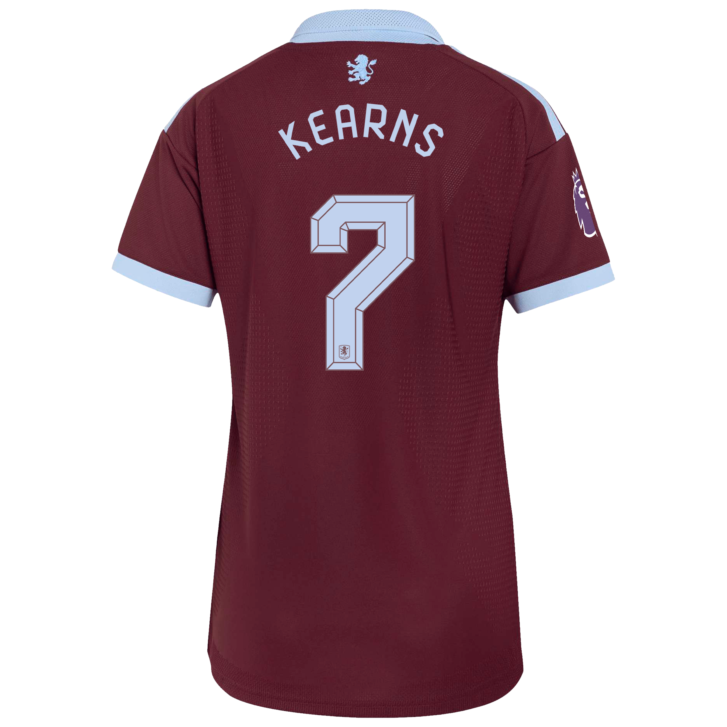 Aston Villa adidas Home Authentic Shirt 2026-27 - Womens with Kearns 7 Cup printing, , rebel_hi-res