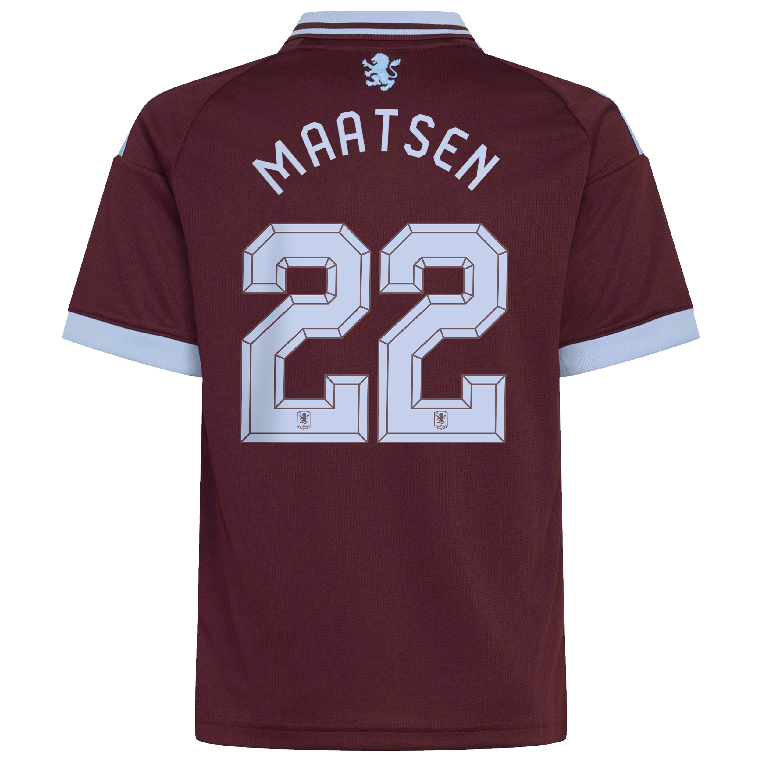Aston Villa adidas Home Shirt 2026-27 - Kids with Maatsen 22 Cup printing, , rebel_hi-res
