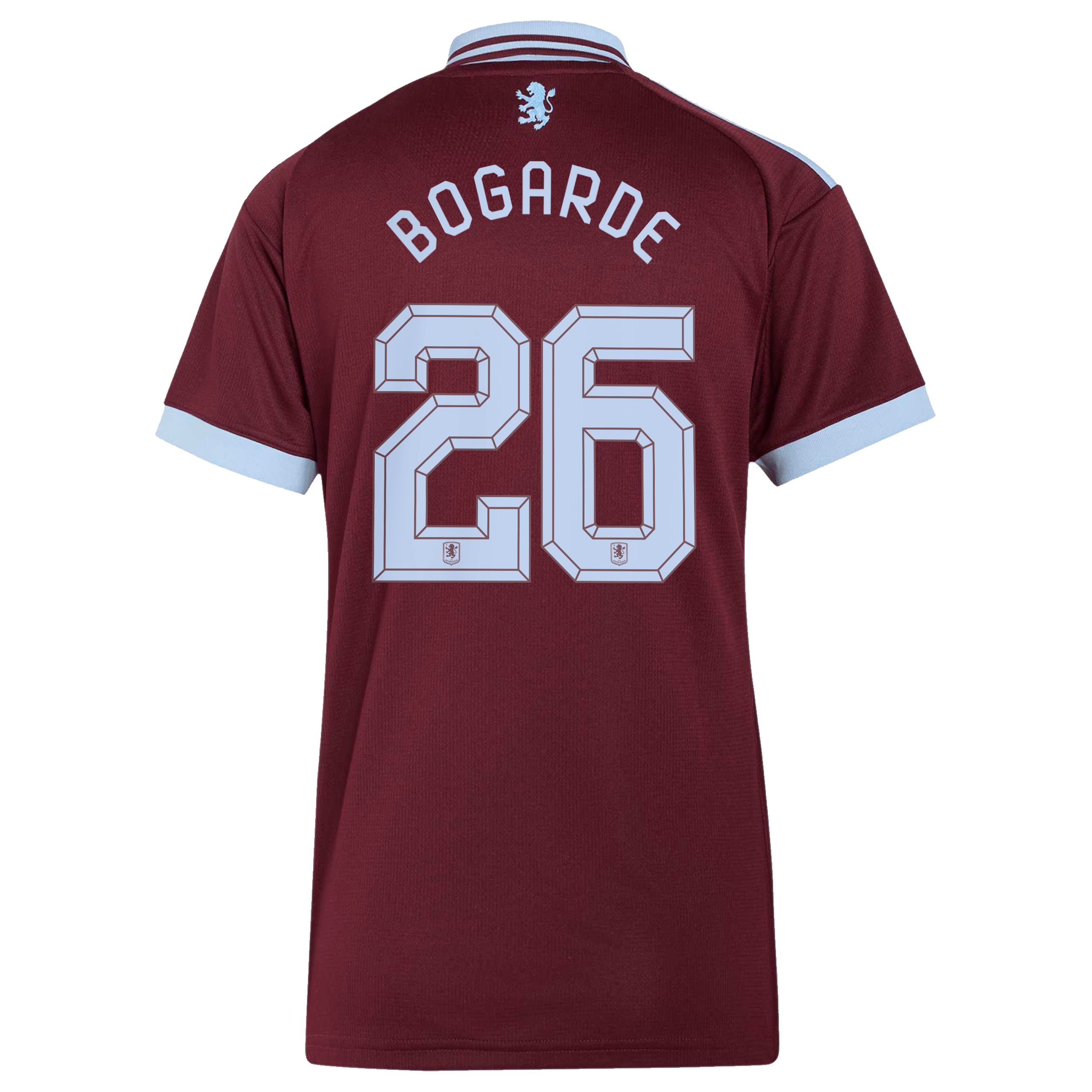 Aston Villa adidas Home Shirt 2026-27 - Womens with Bogarde 26 Cup printing, , rebel_hi-res