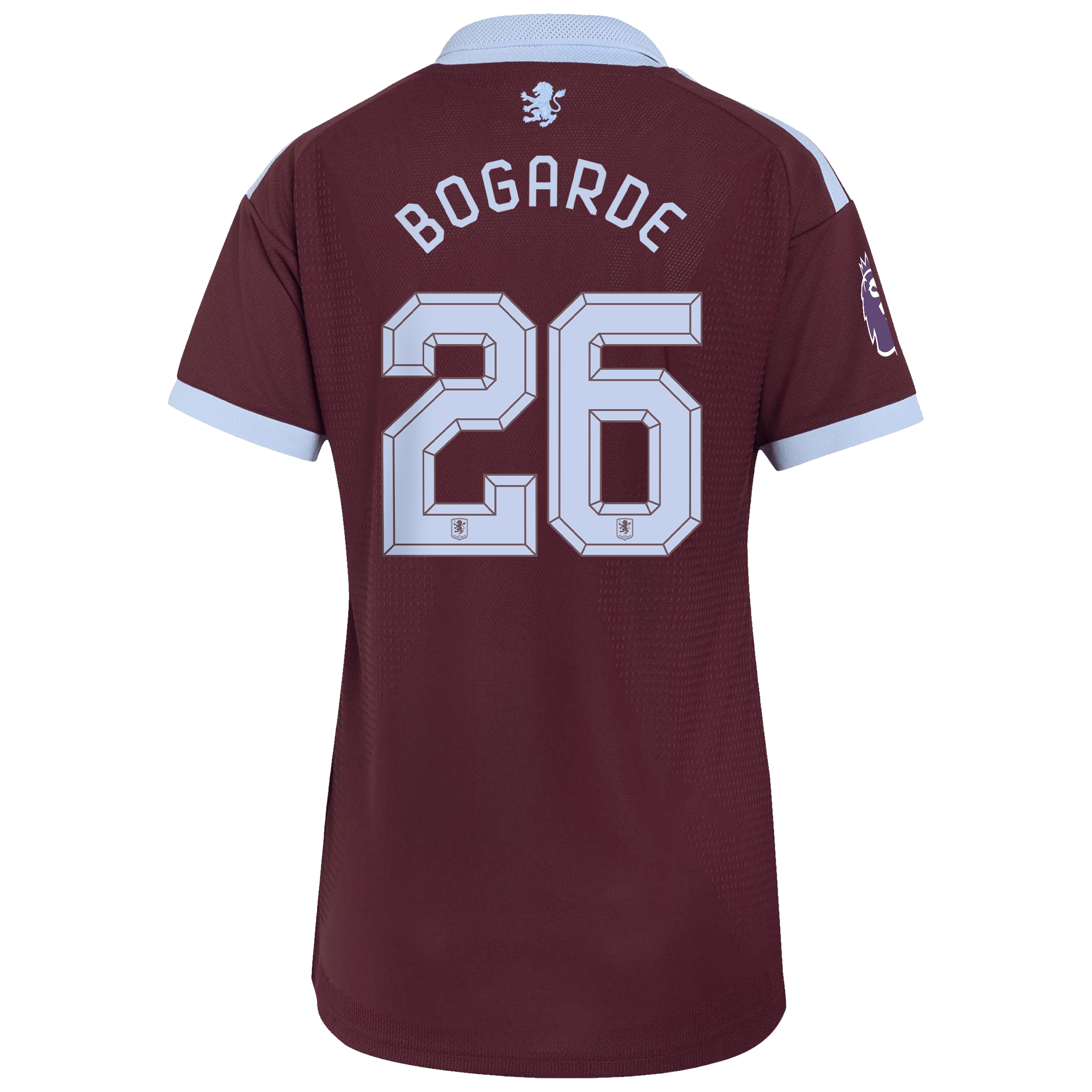 Aston Villa adidas Home Authentic Shirt 2026-27 - Womens with Bogarde 26 Cup printing, , rebel_hi-res