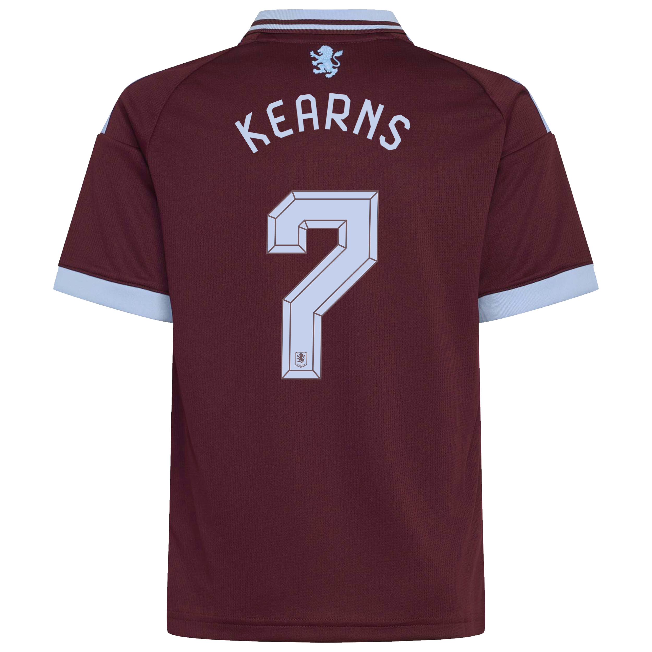 Aston Villa adidas Home Shirt 2026-27 - Kids with Kearns 7 Cup printing, , rebel_hi-res