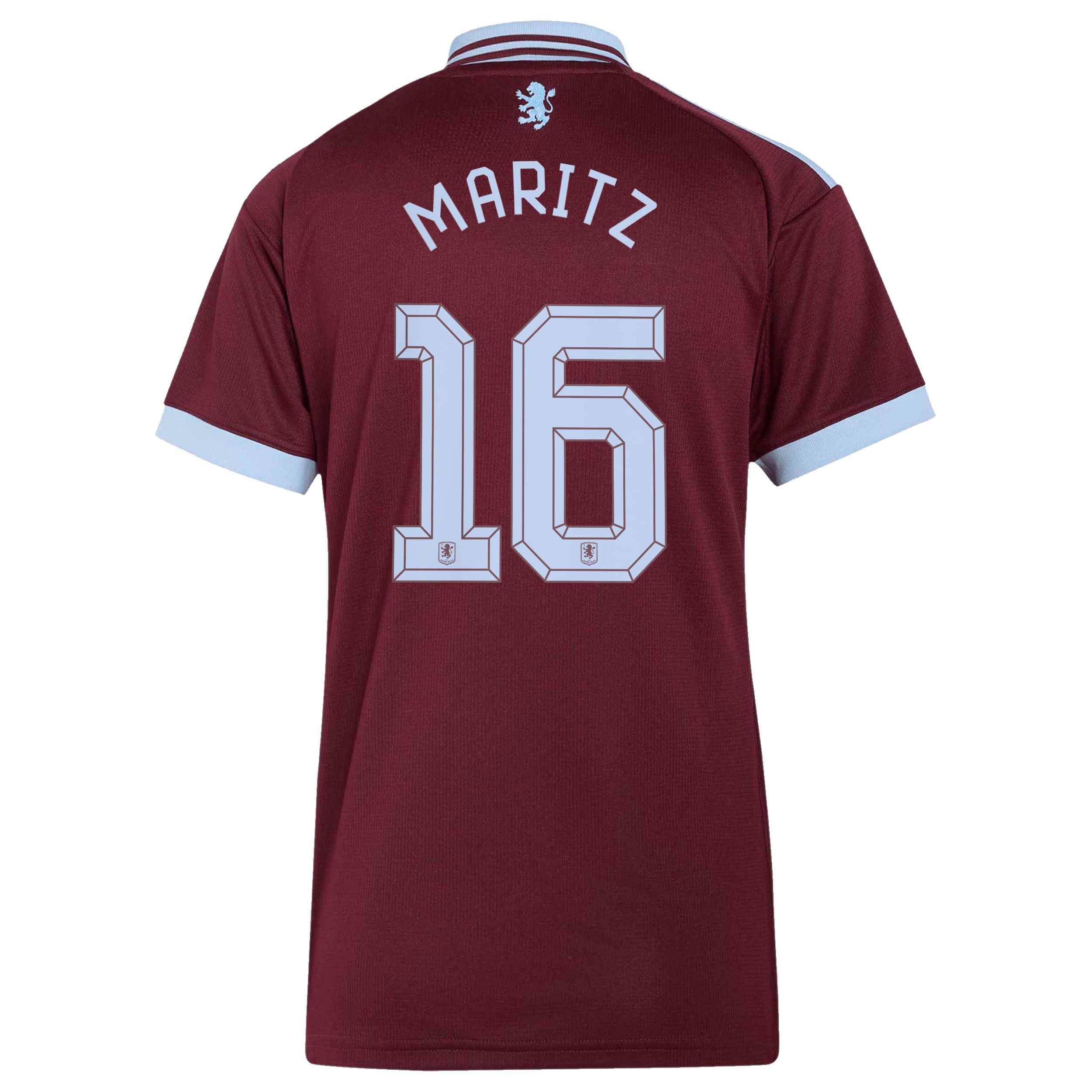 Aston Villa adidas Home Shirt 2026-27 - Womens with Maritz 16 Cup printing, , rebel_hi-res