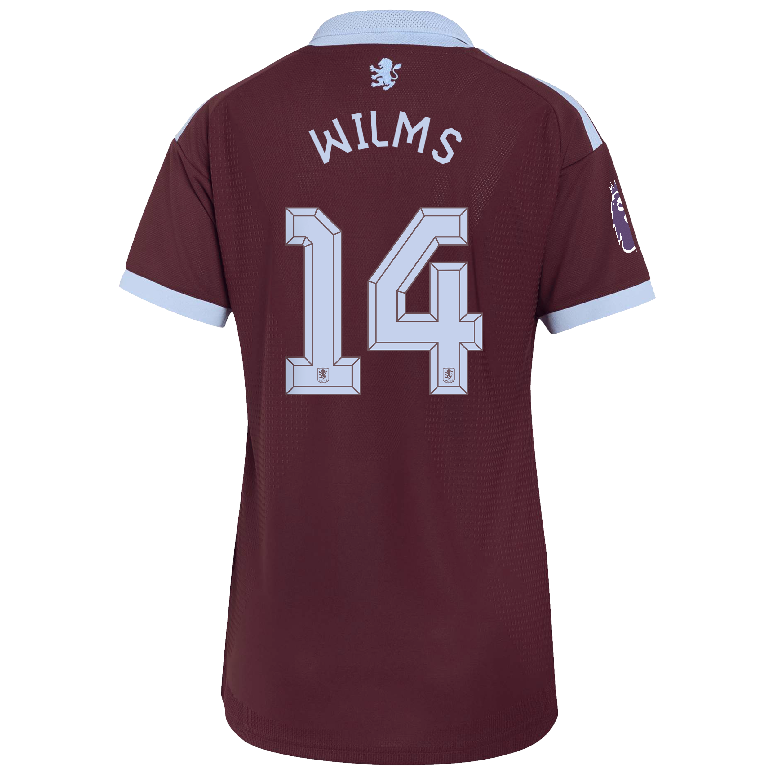 Aston Villa adidas Home Authentic Shirt 2026-27 - Womens with Wilms 14 Cup printing, , rebel_hi-res