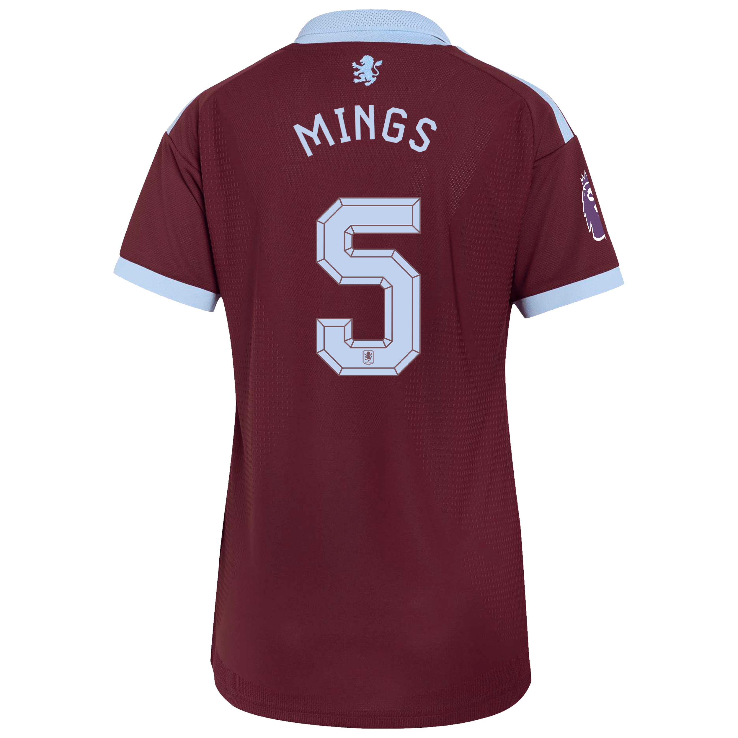 Aston Villa adidas Home Authentic Shirt 2026-27 - Womens with Mings 5 Cup printing, , rebel_hi-res