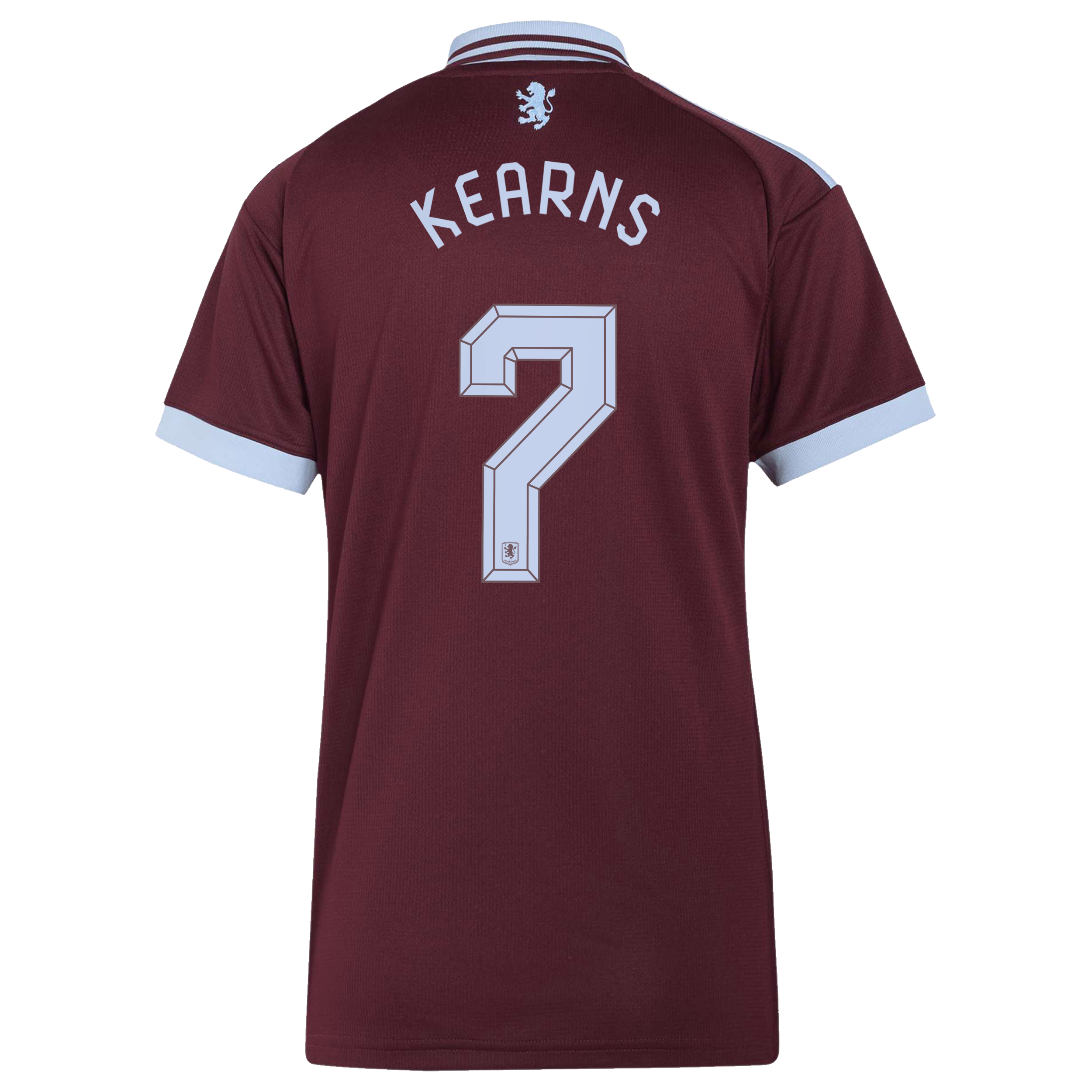 Aston Villa adidas Home Shirt 2026-27 - Womens with Kearns 7 Cup printing, , rebel_hi-res