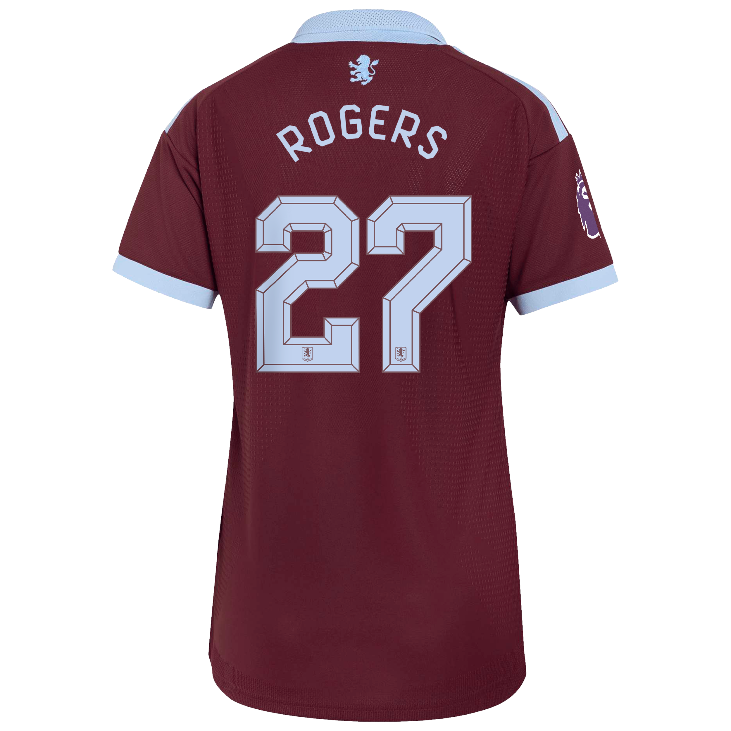 Aston Villa adidas Home Authentic Shirt 2026-27 - Womens with Rogers 27 Cup printing, , rebel_hi-res