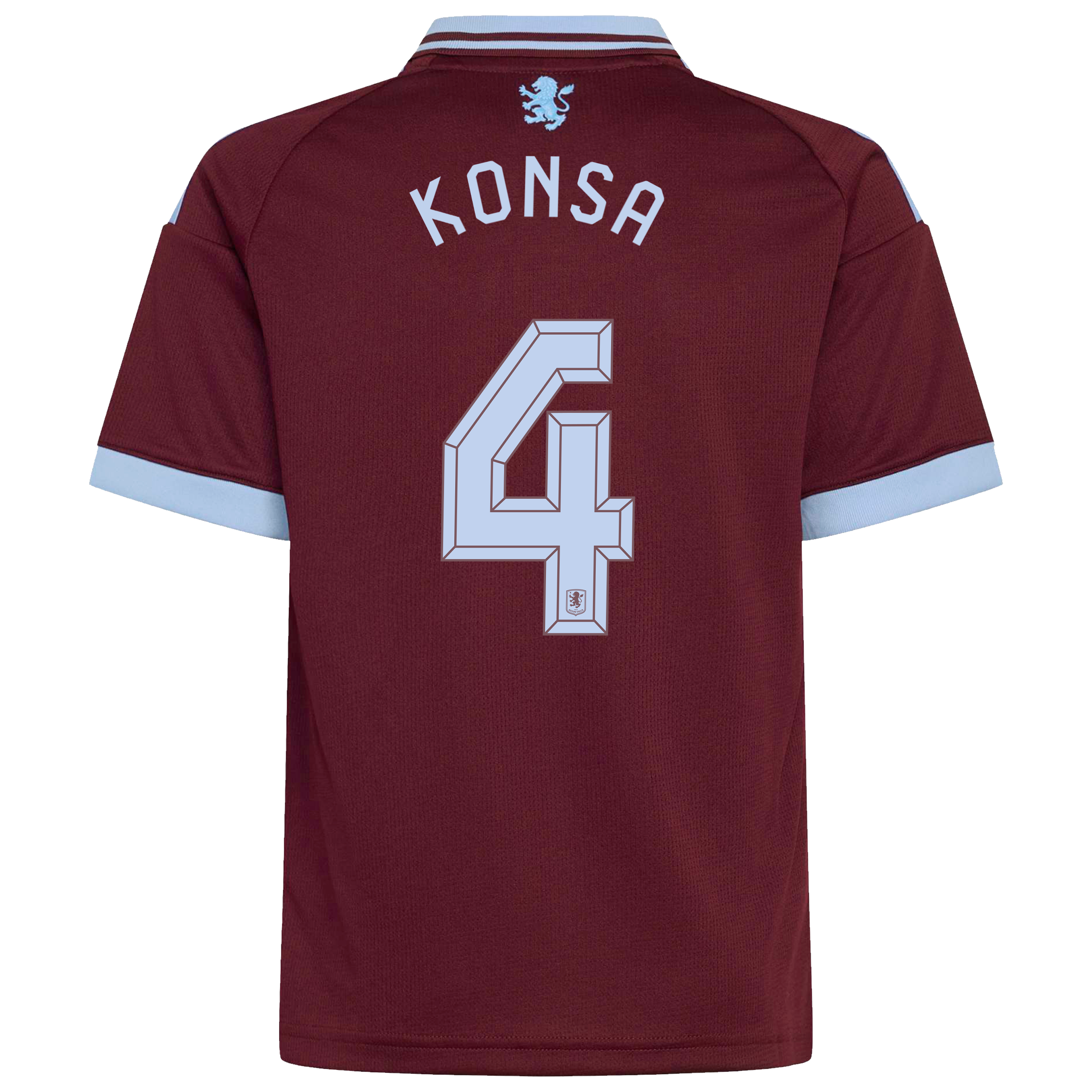 Aston Villa adidas Home Shirt 2026-27 - Kids with Konsa 4 Cup printing, , rebel_hi-res