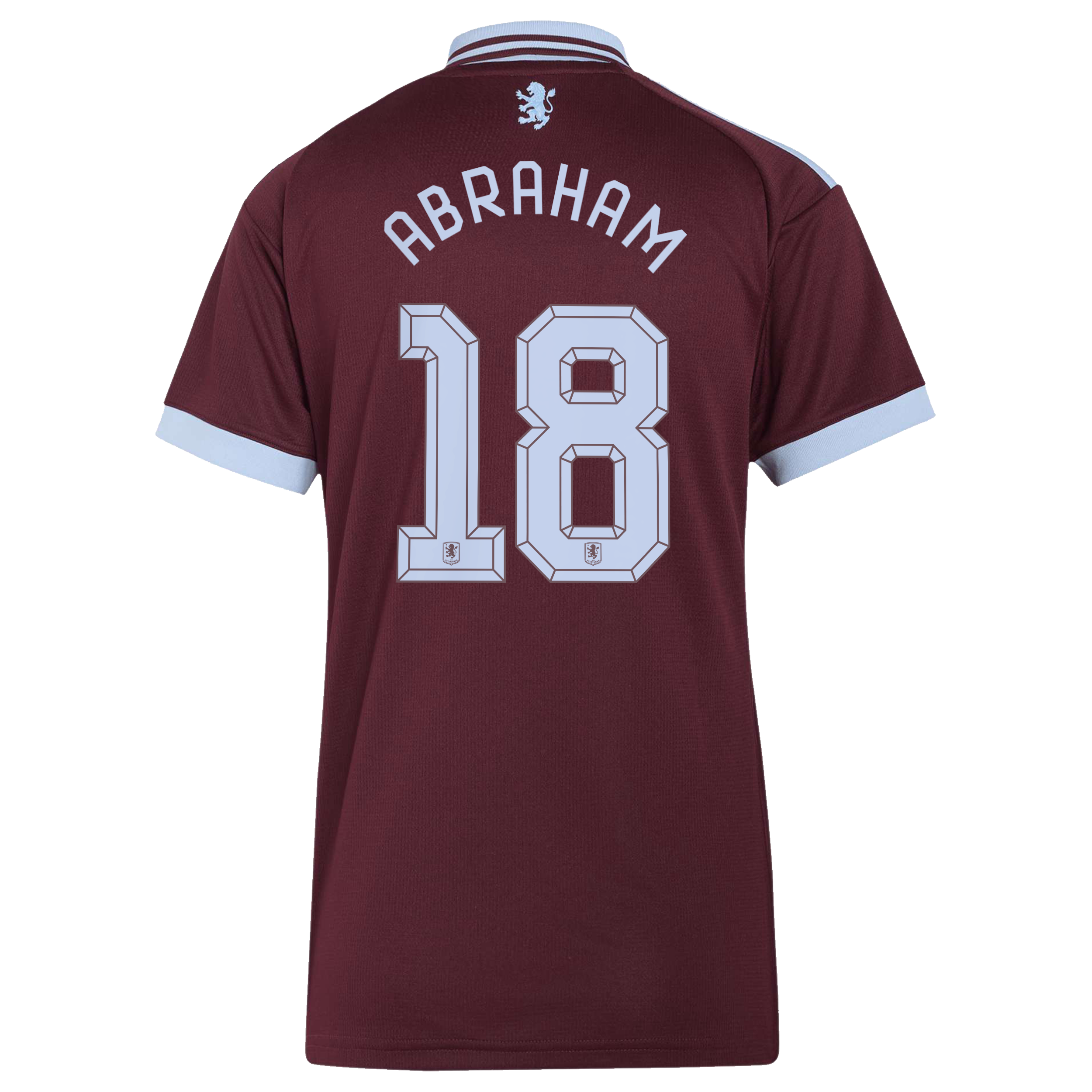 Aston Villa adidas Home Shirt 2026-27 - Womens with Abraham 18 Cup printing, , rebel_hi-res