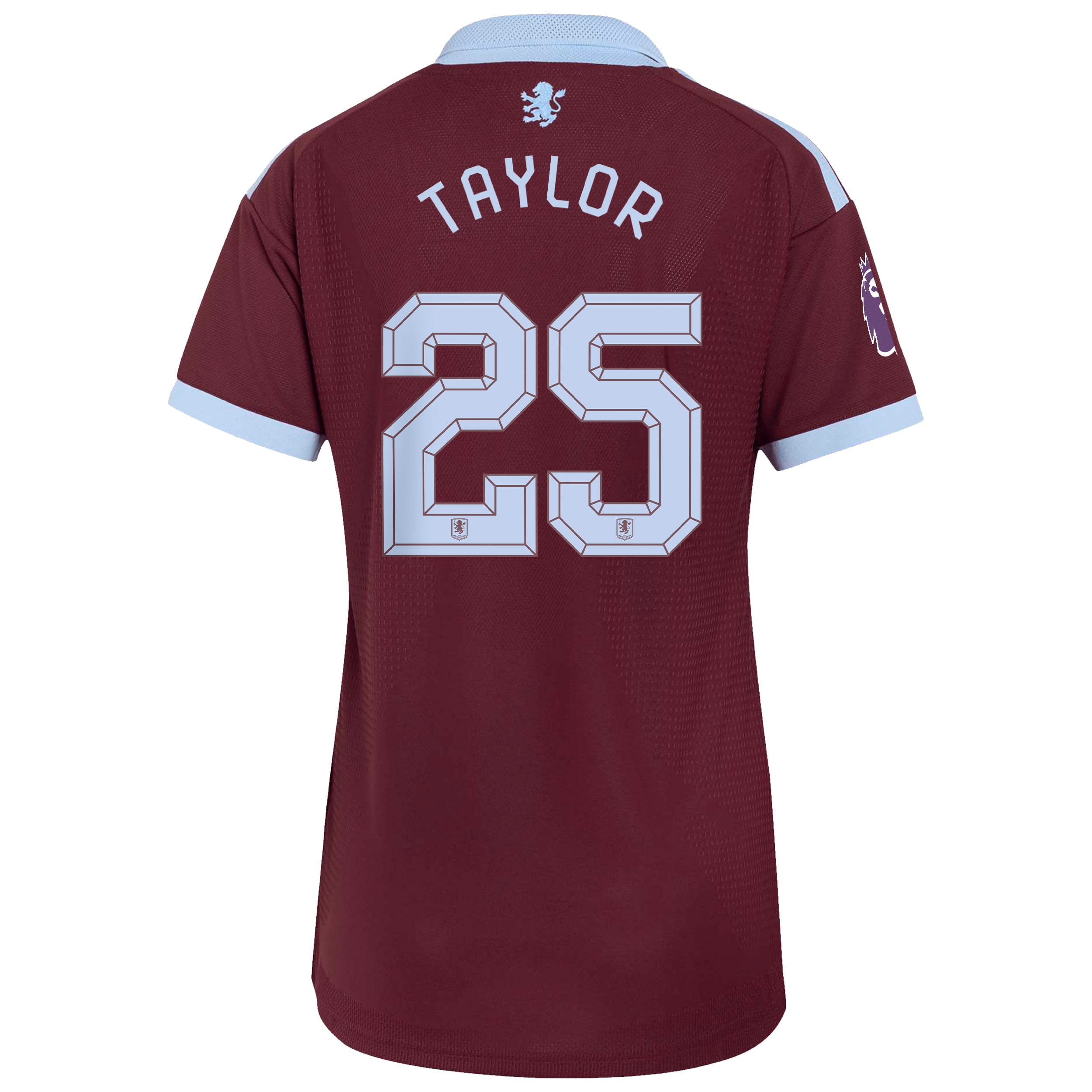 Aston Villa adidas Home Authentic Shirt 2026-27 - Womens with Taylor 25 Cup printing, , rebel_hi-res