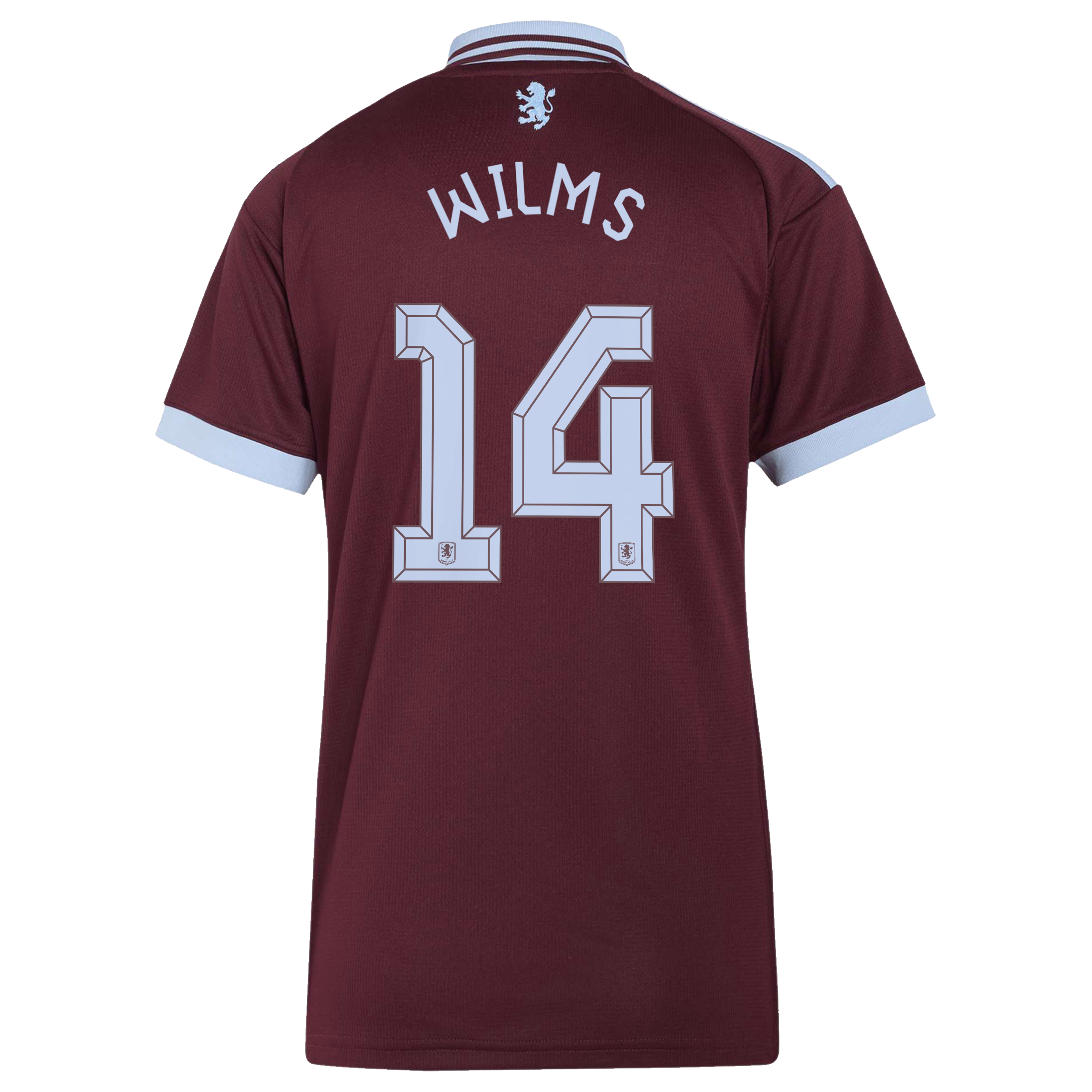 Aston Villa adidas Home Shirt 2026-27 - Womens with Wilms 14 Cup printing, , rebel_hi-res